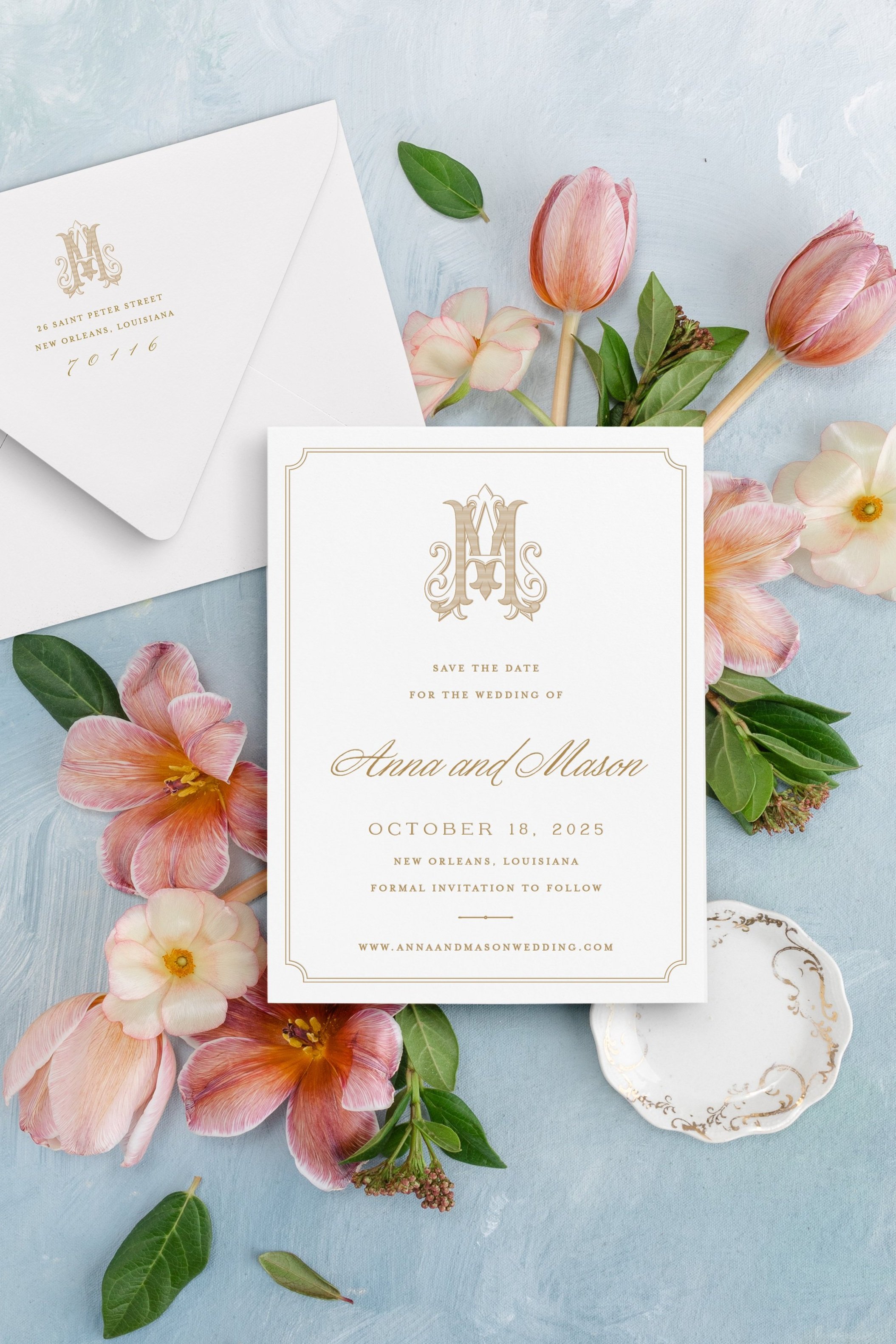 save the date card