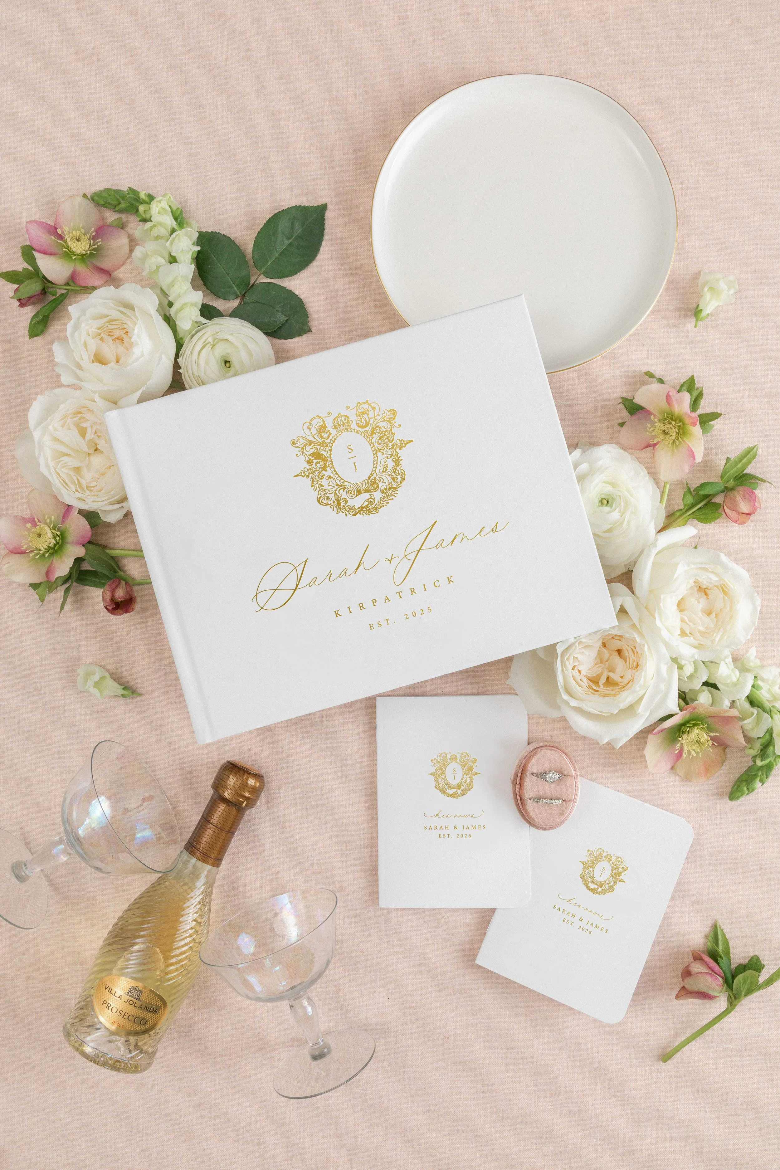 Wedding Guestbook and Vow Books