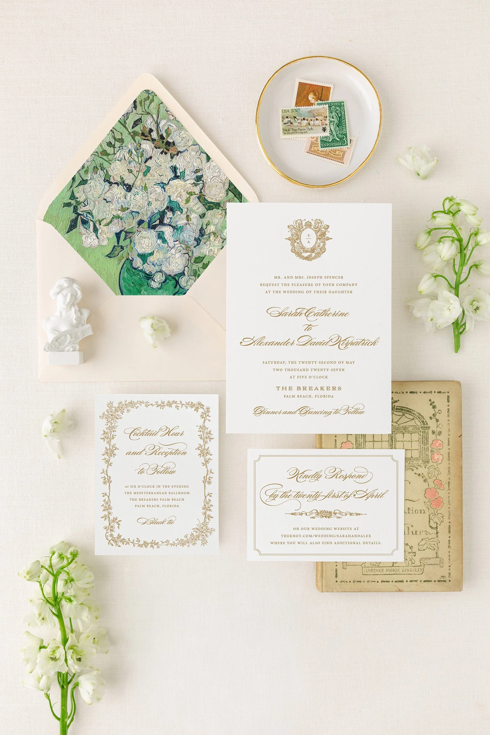 letterpress wedding invitation suite (Copy)