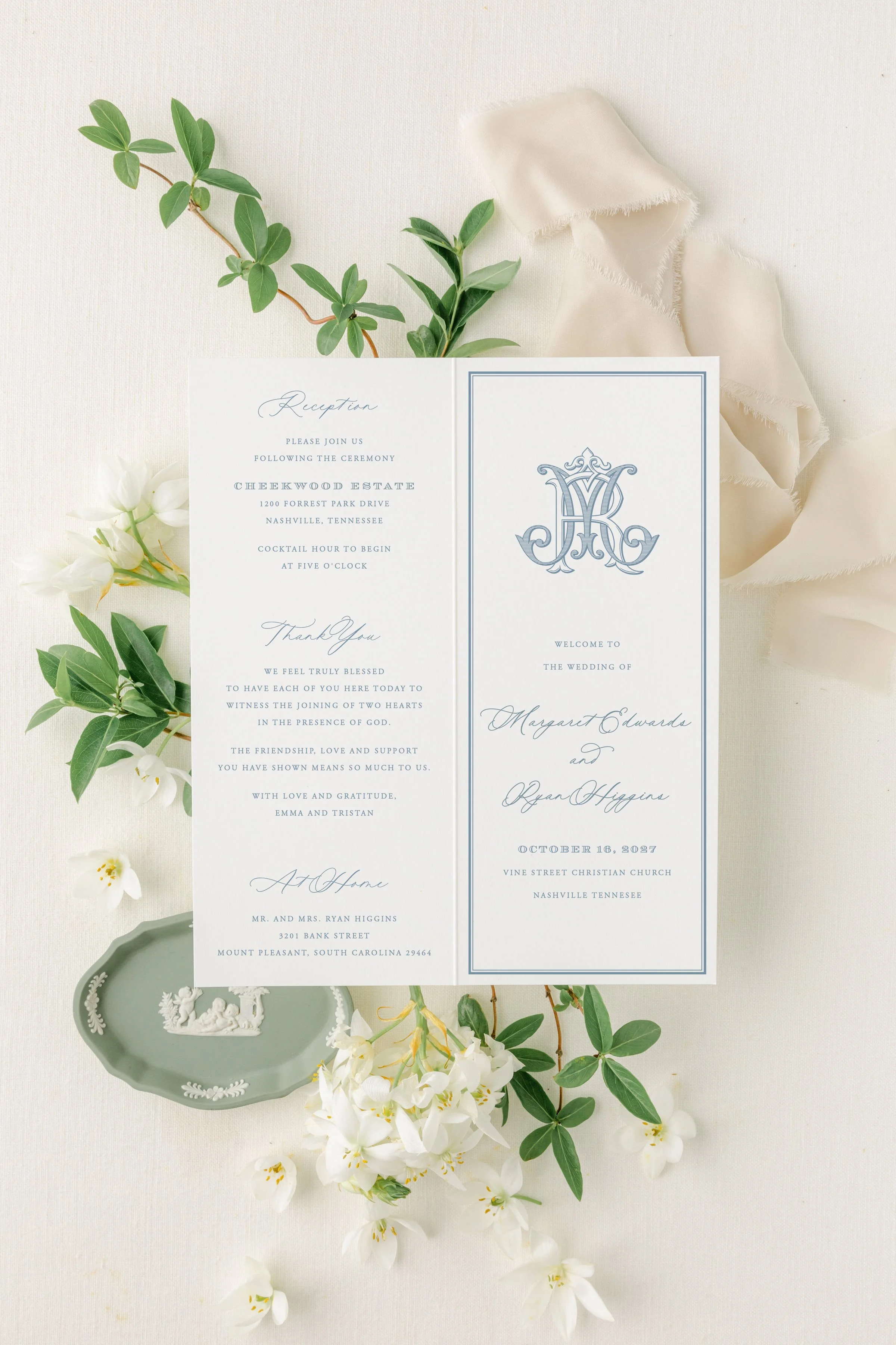 Folded Wedding Programs (Copy)