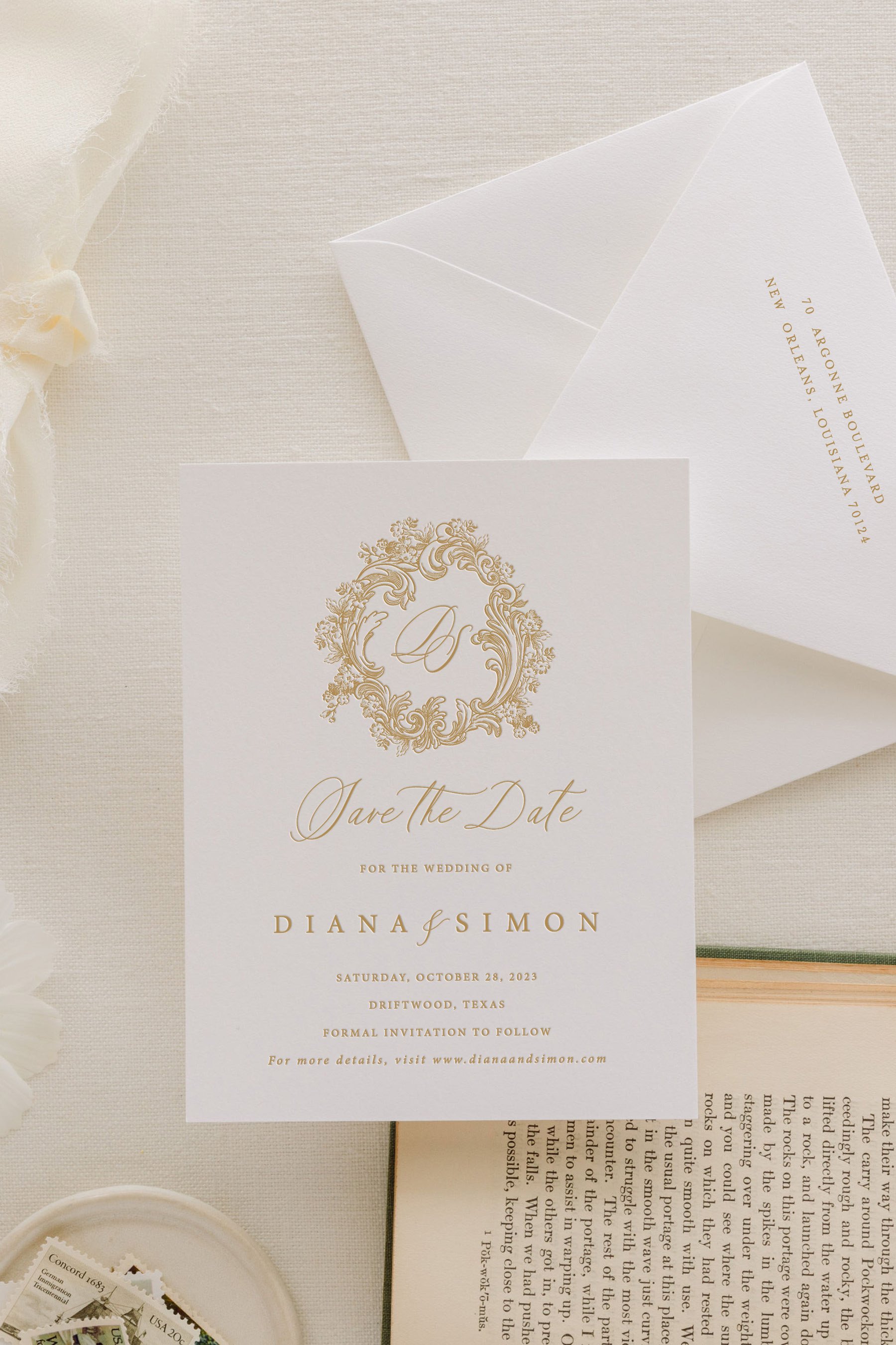 wedding save the date card
