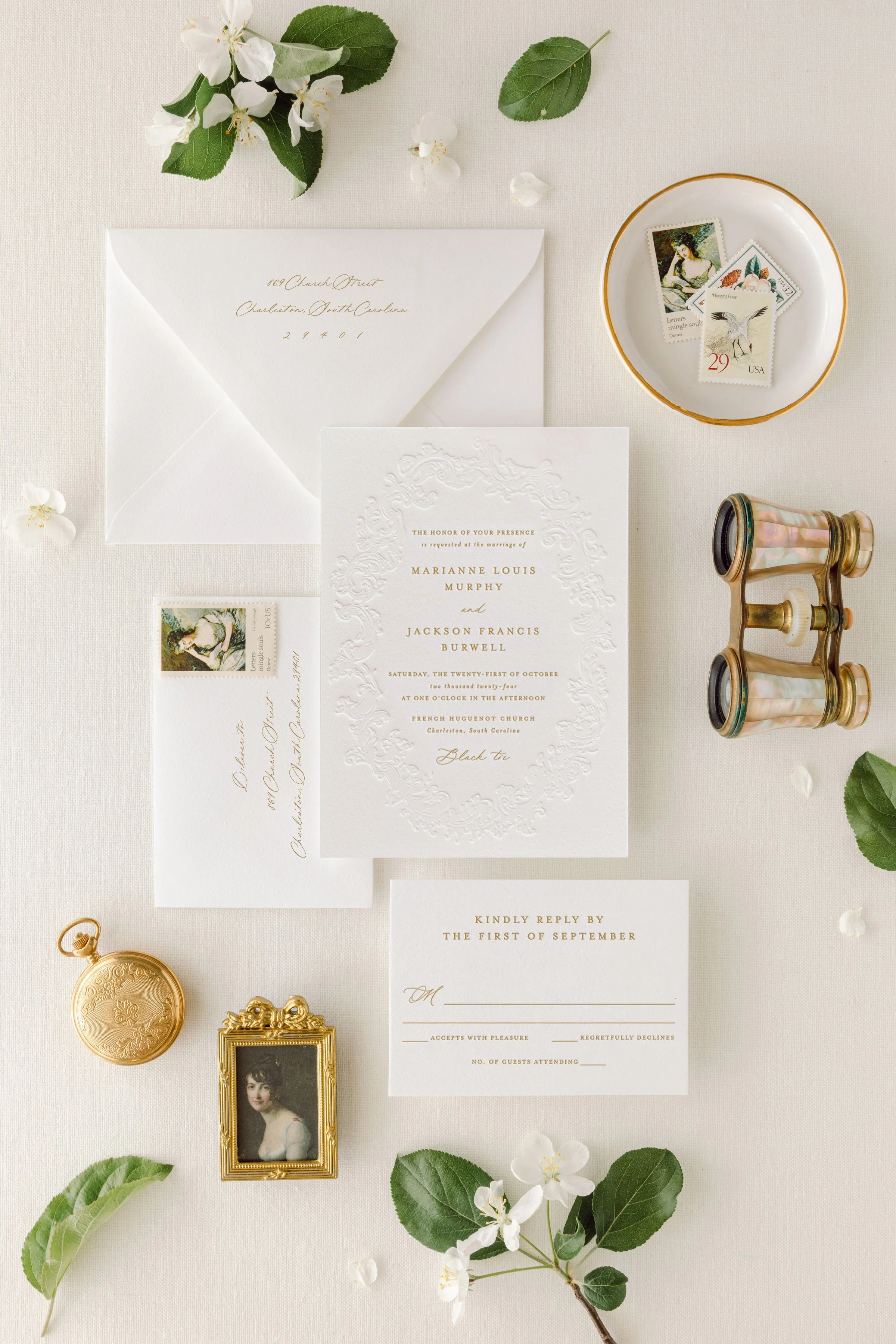 letterpress wedding invitation suite (Copy)