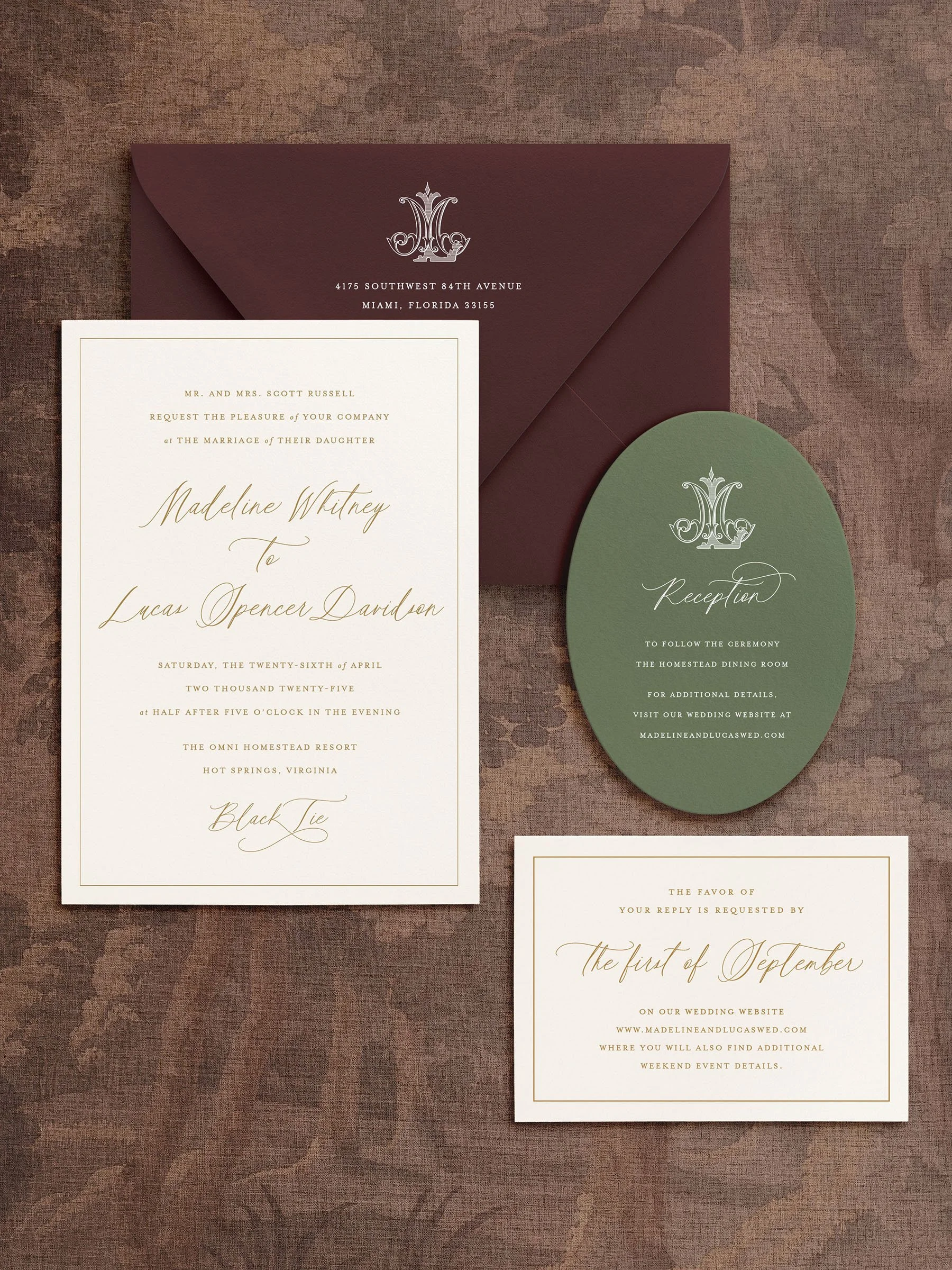 wedding invitation suite