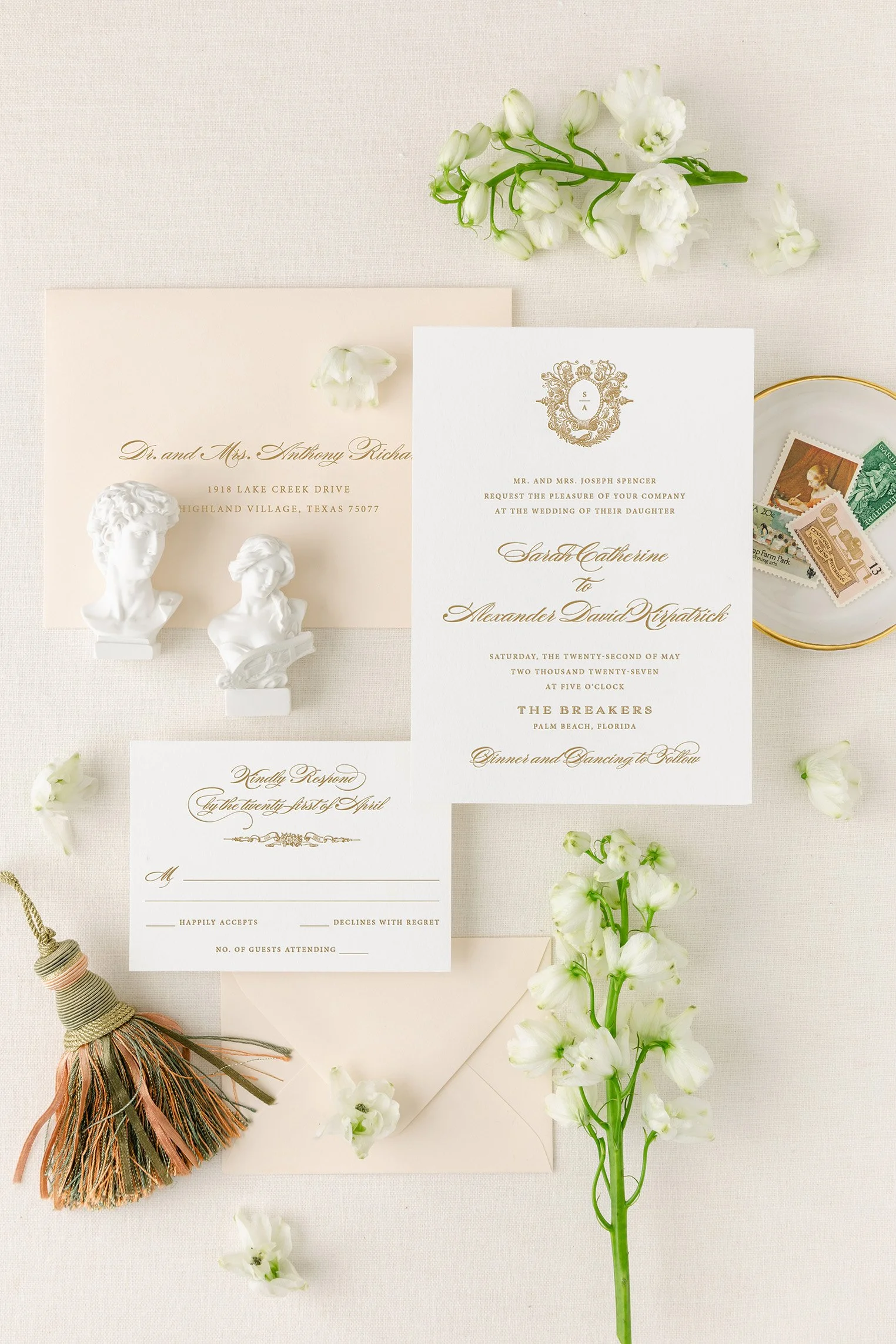 letterpress wedding invitation suite (Copy)