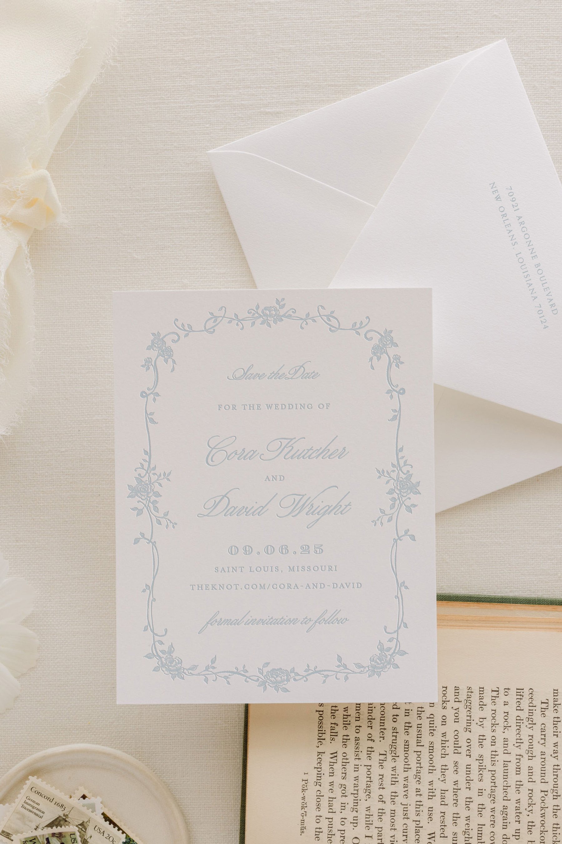 wedding save the date card