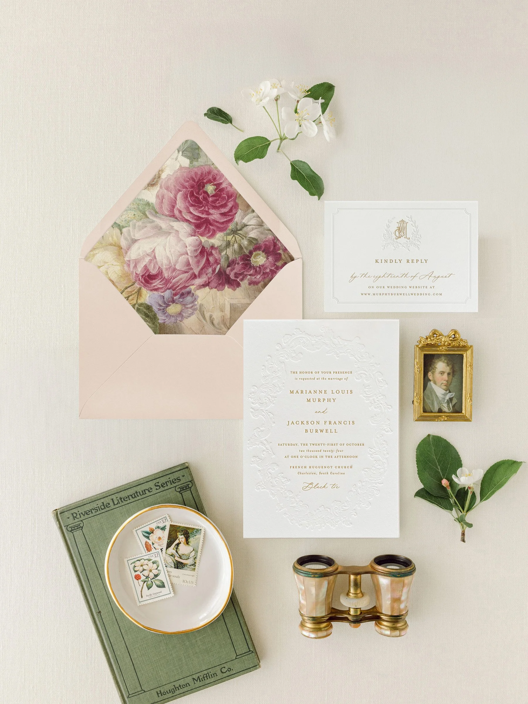 letterpress wedding invitation suite (Copy)