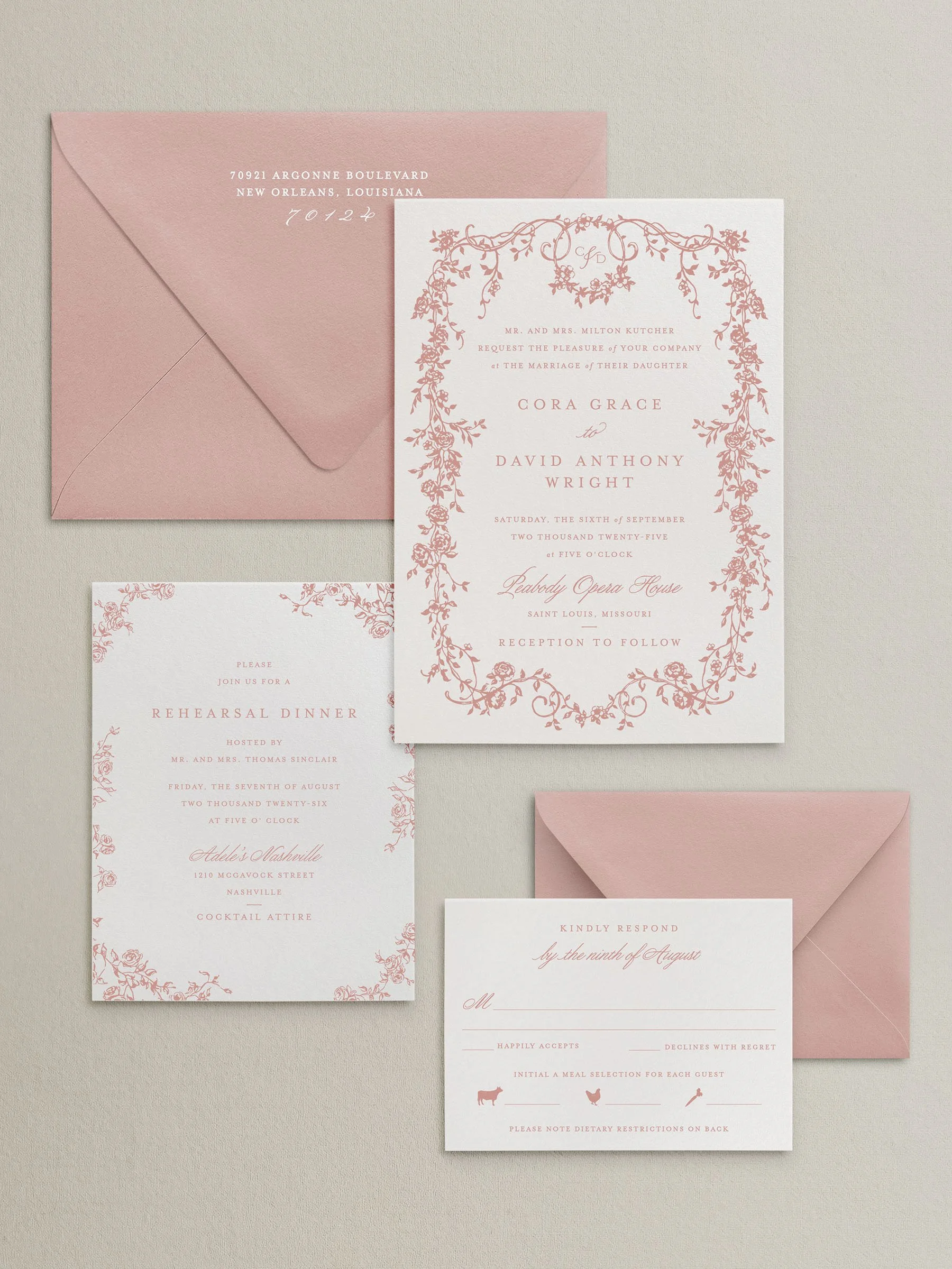 wedding invitation suite