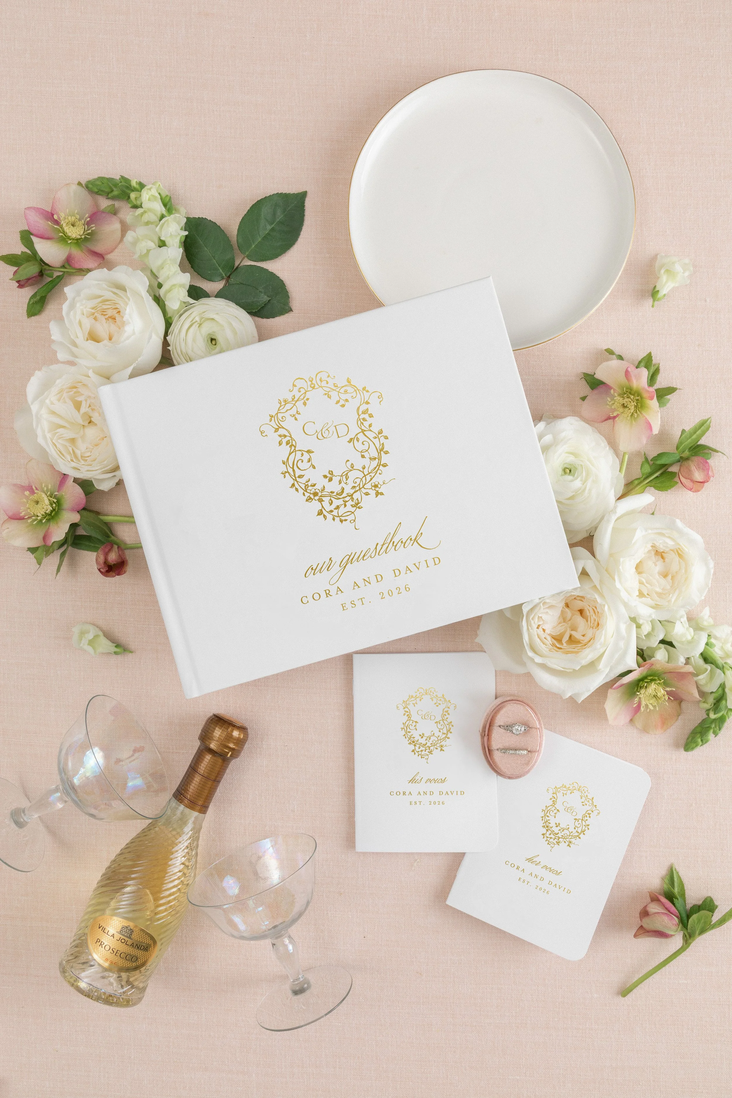 Wedding Guestbook and Vow Books