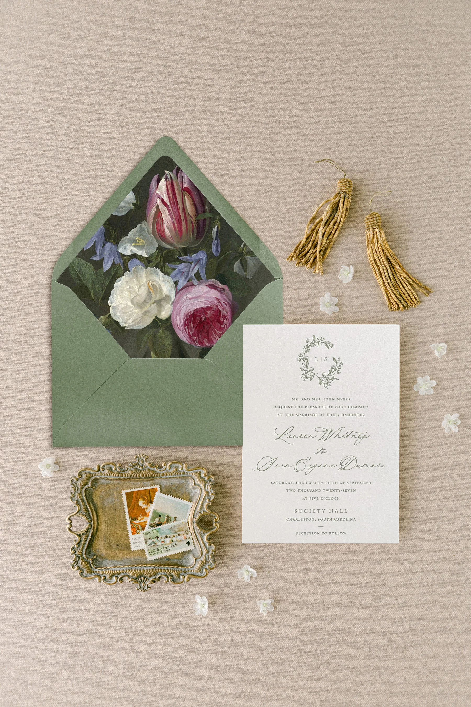 letterpress wedding invitation suite (Copy)