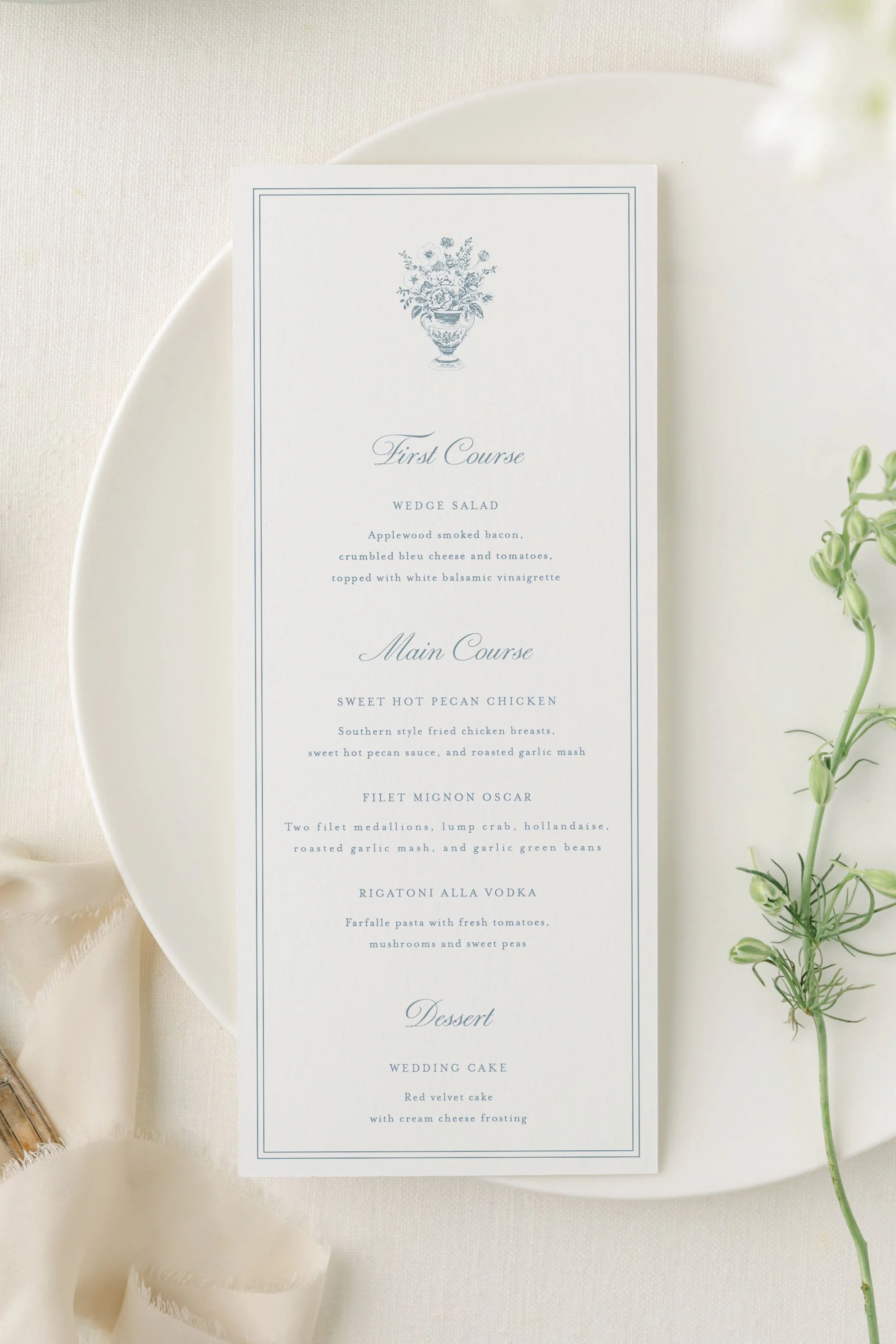 Wedding Menu Cards (Copy)