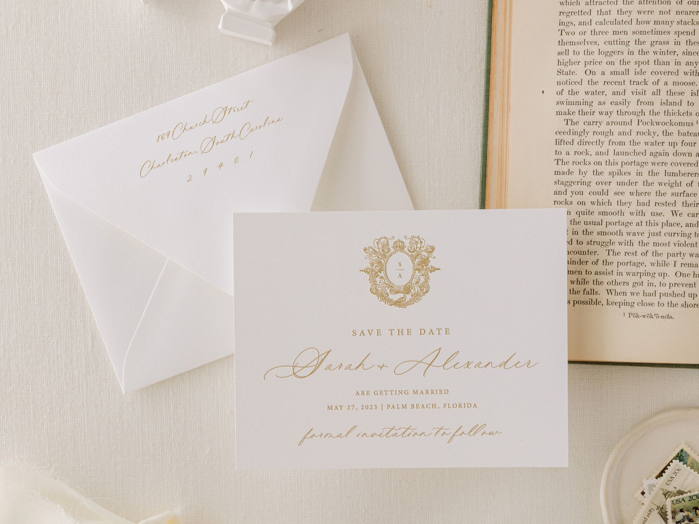 wedding save the date card