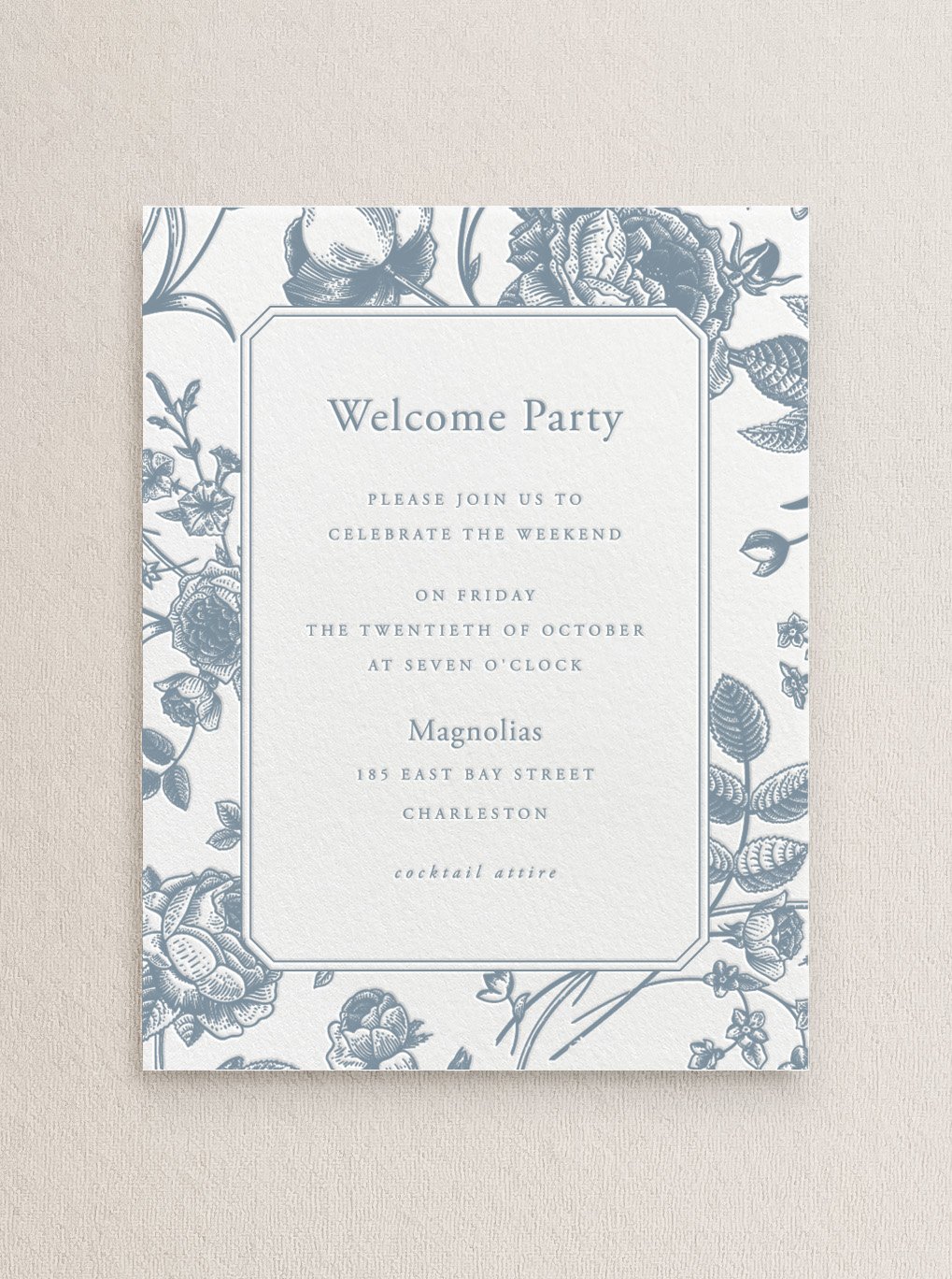 letterpress wedding invitation suite