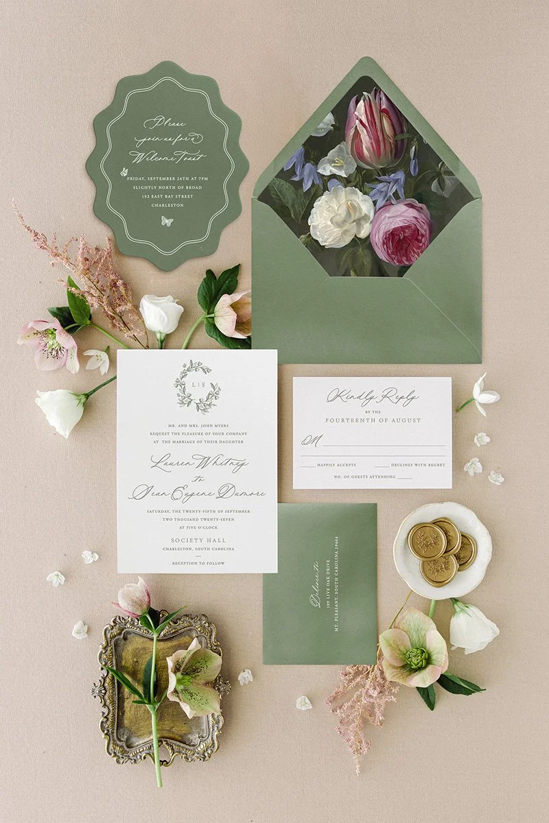 letterpress wedding invitation suite (Copy)