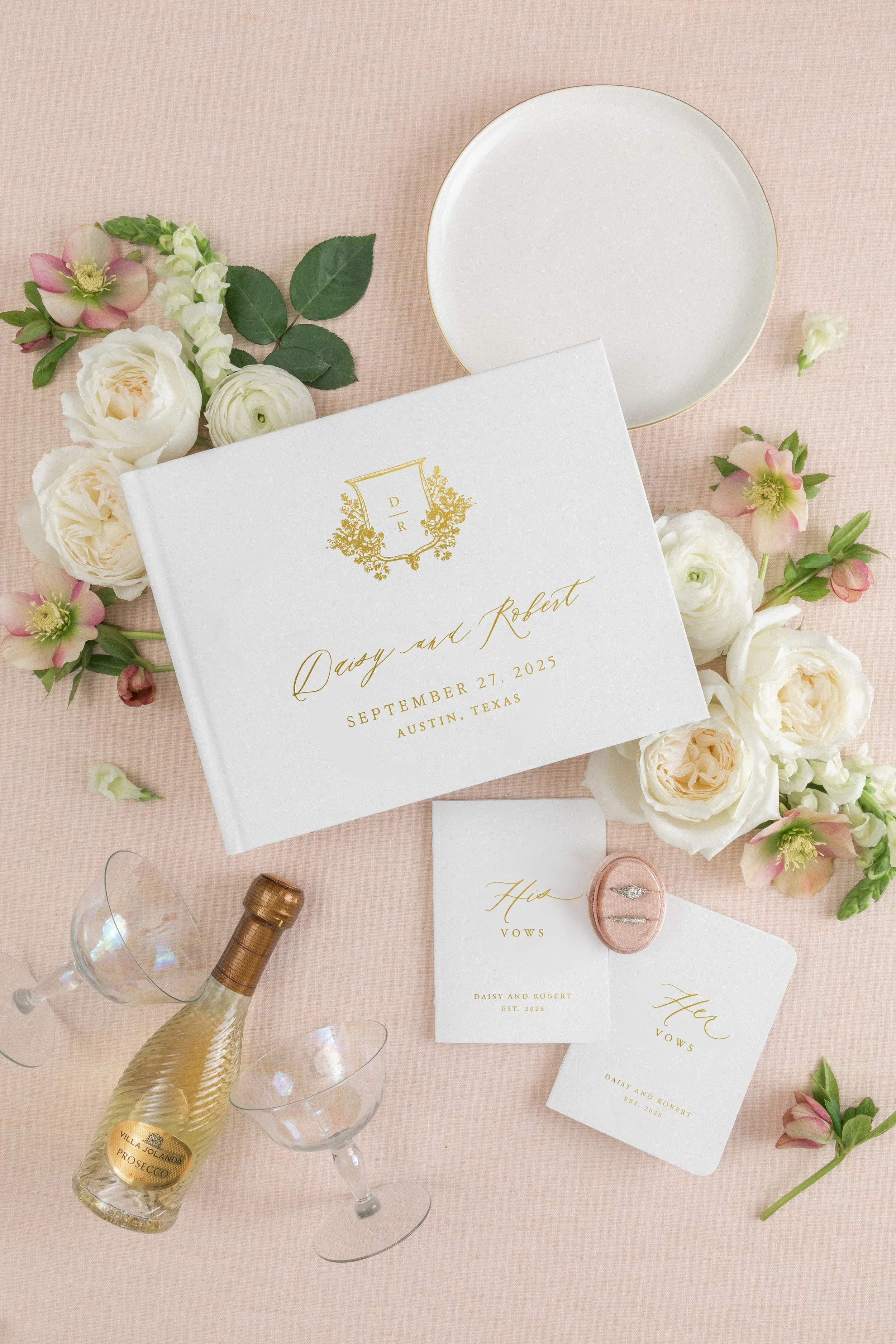 Wedding Guestbook and Vow Books