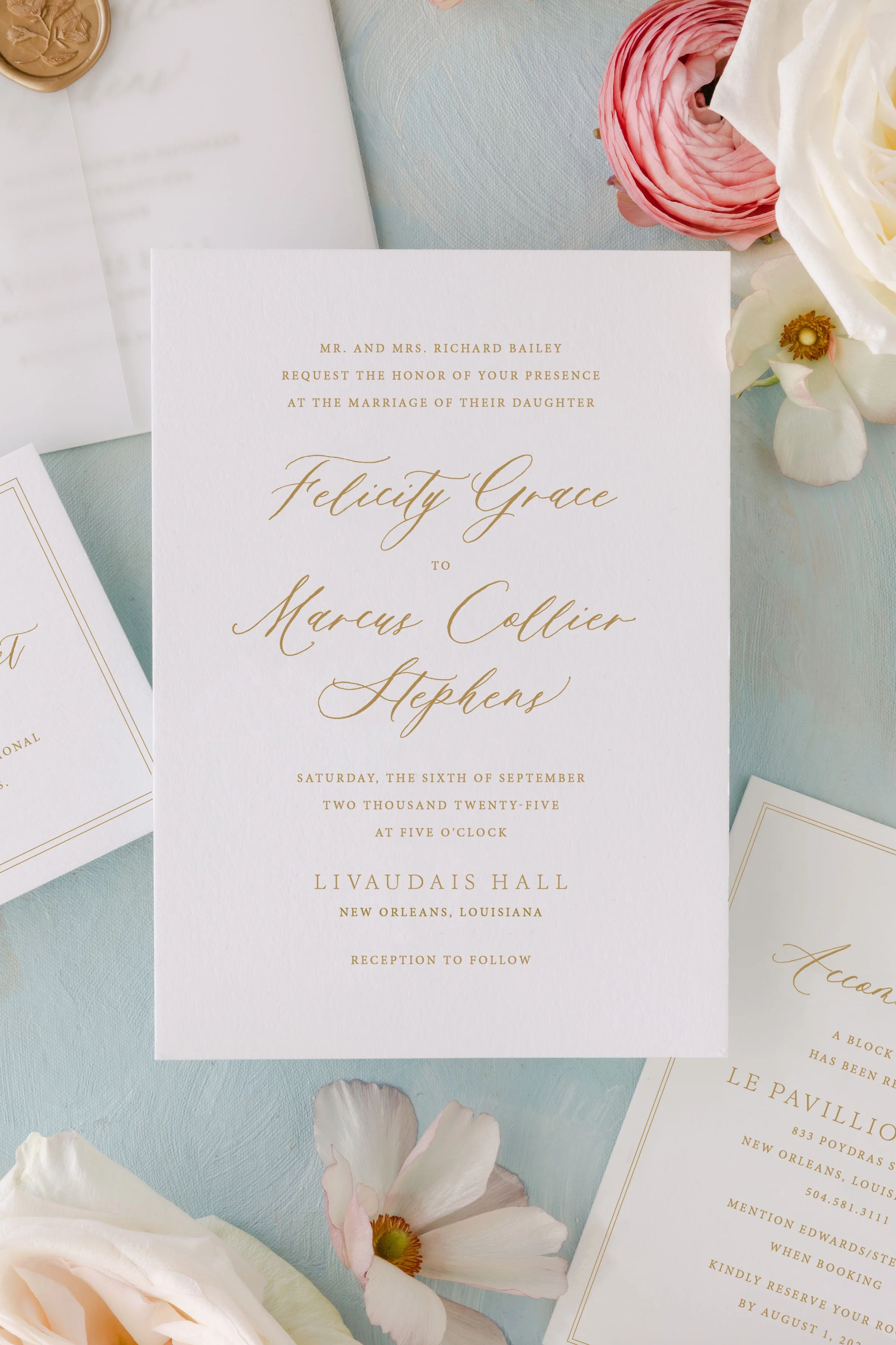 Olivia | Wedding Invitation with RSVP