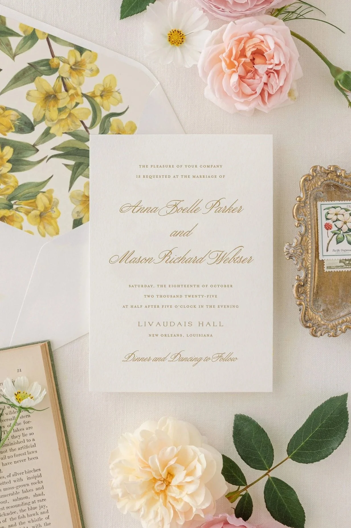 letterpress wedding invitation suite (Copy)
