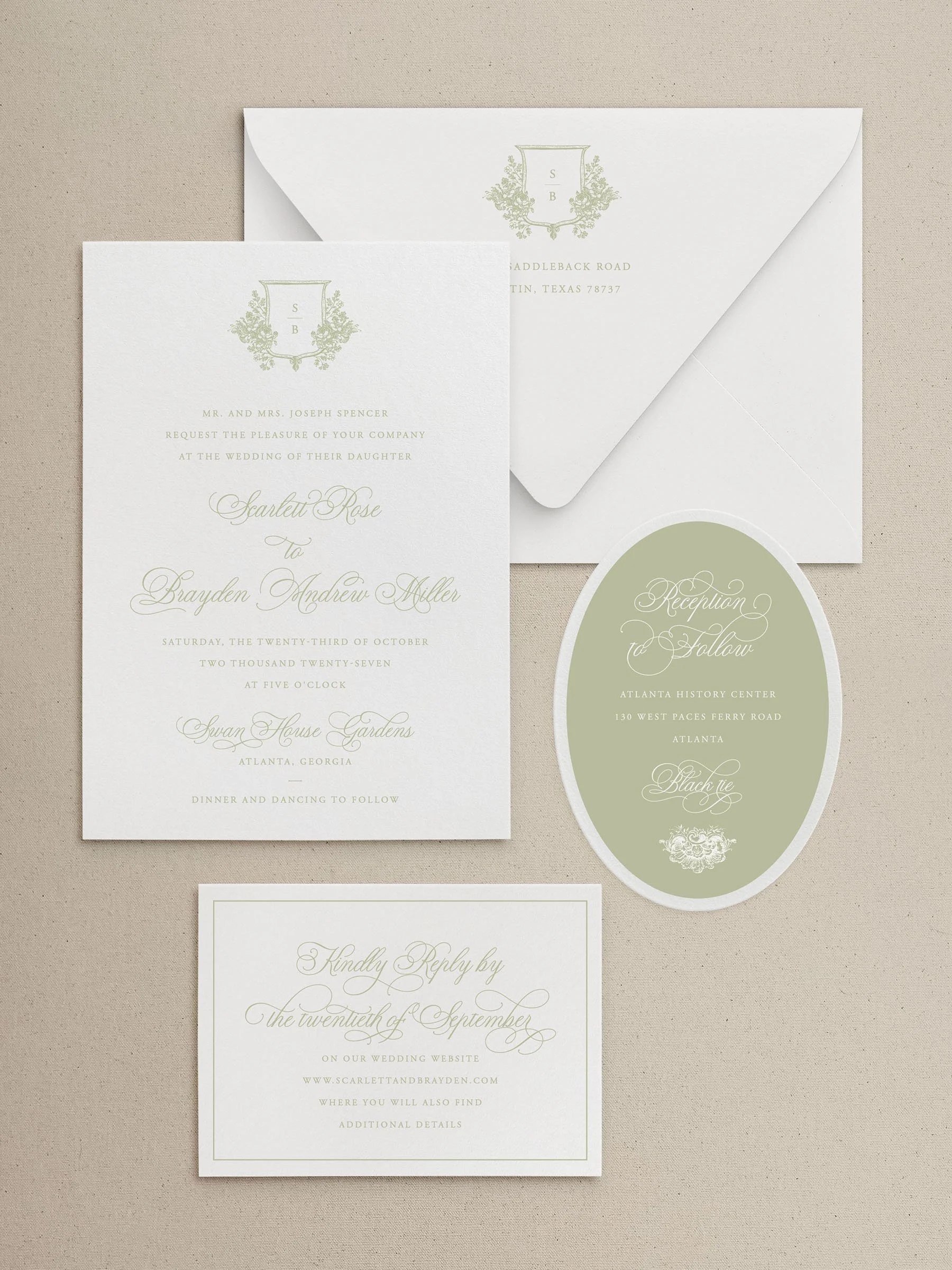 wedding invitation suite