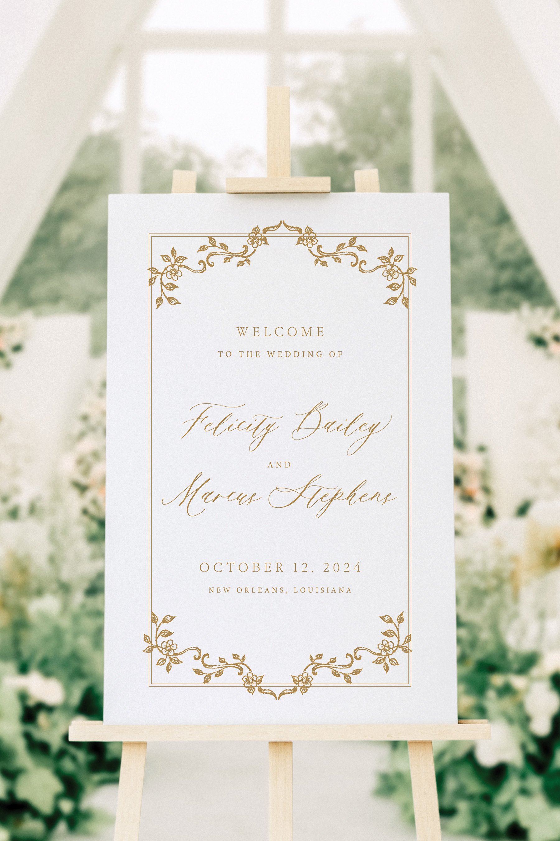 Wedding Welcome Sign