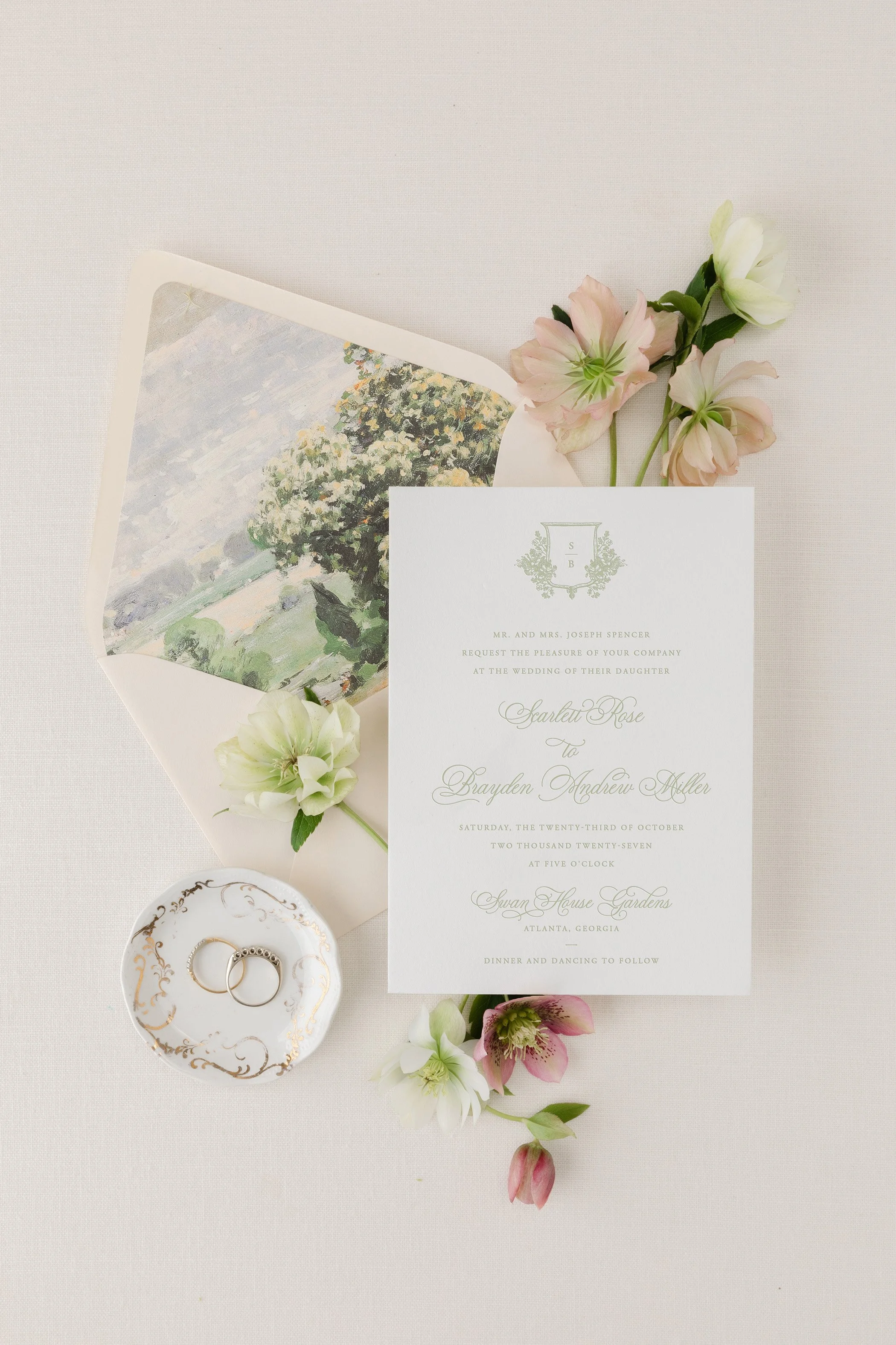 letterpress wedding invitation suite (Copy)