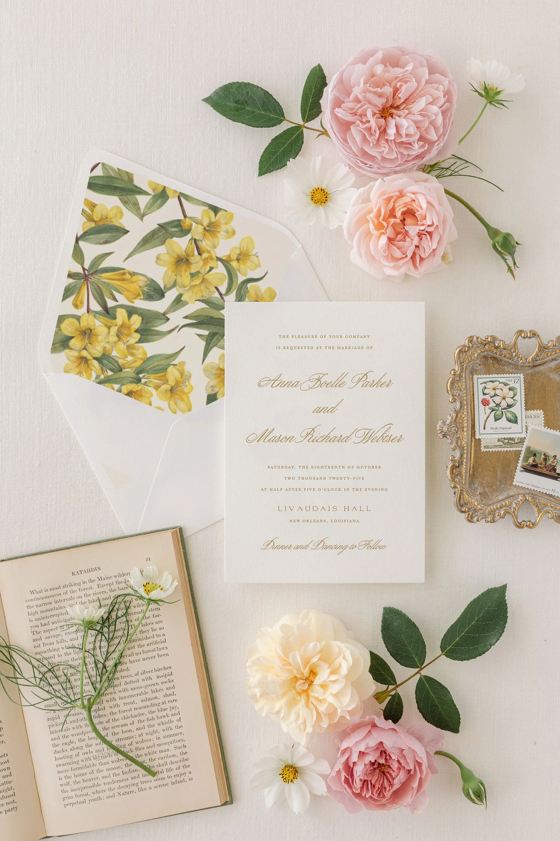letterpress wedding invitation suite (Copy)