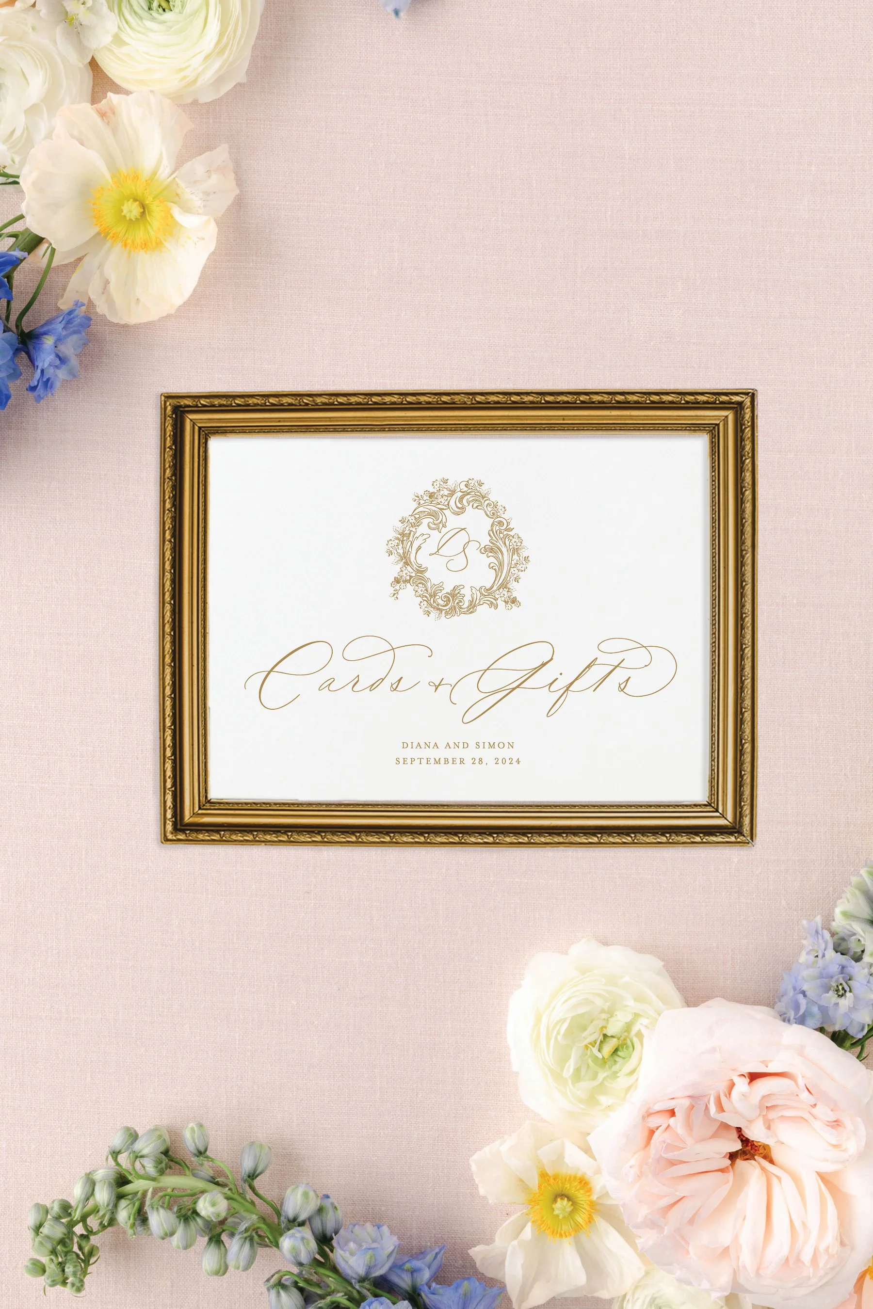 cards and gifts sign