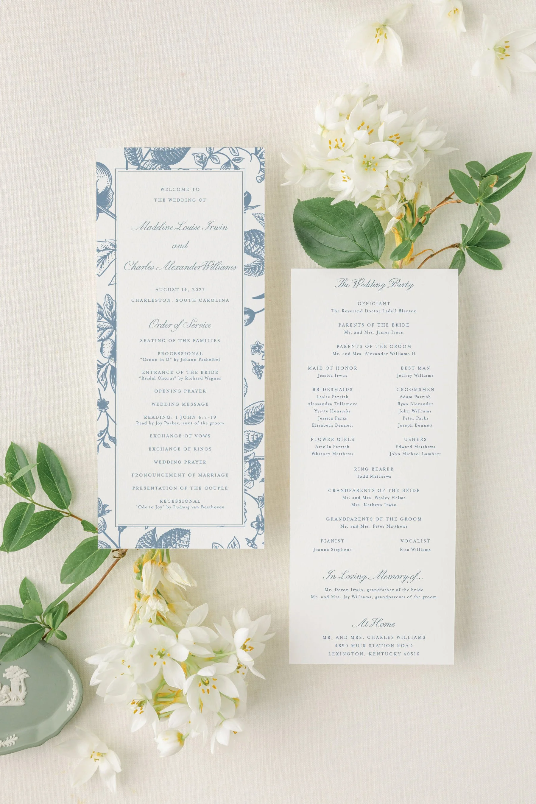 Diana | Wedding Program Cards