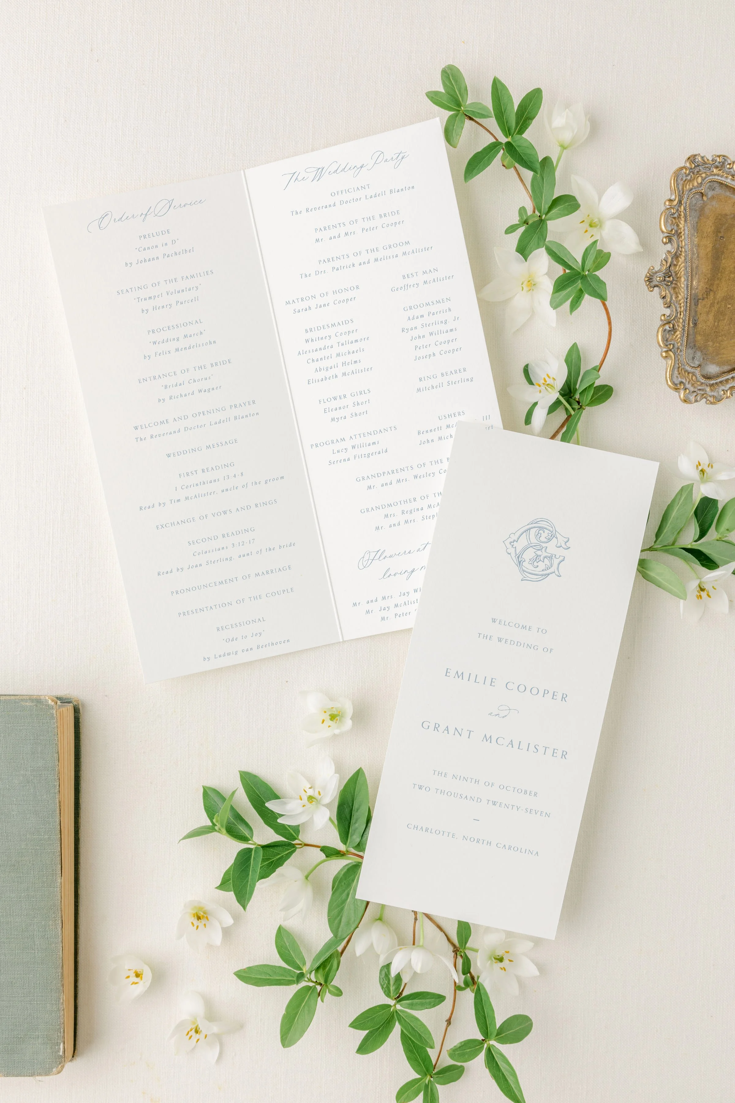 Folded Wedding Programs