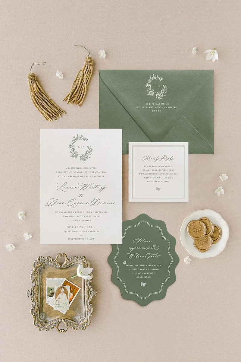 letterpress wedding invitation suite (Copy)