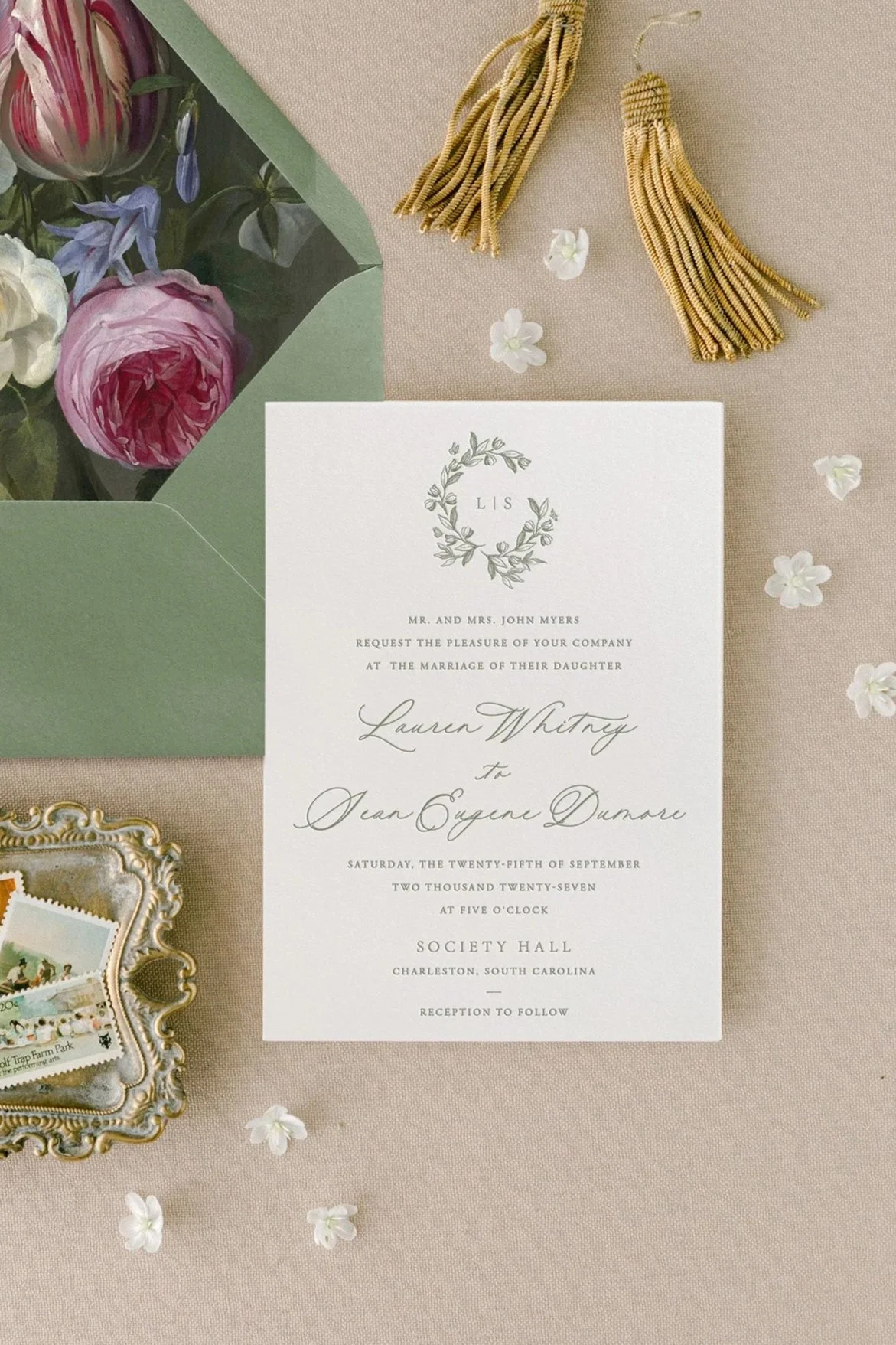 letterpress wedding invitation suite (Copy)