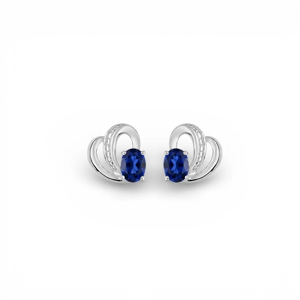 Boucles d’oreilles Saphirs Sissi