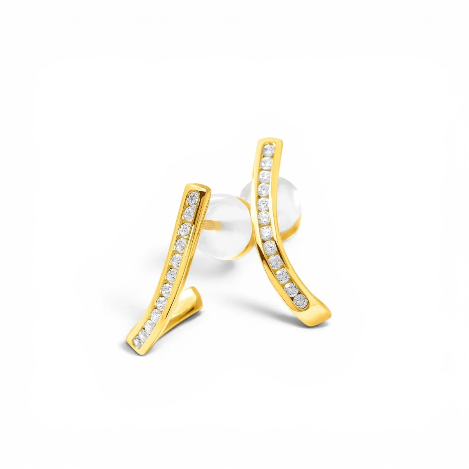 Boucles d'oreilles Seine dorées Murat