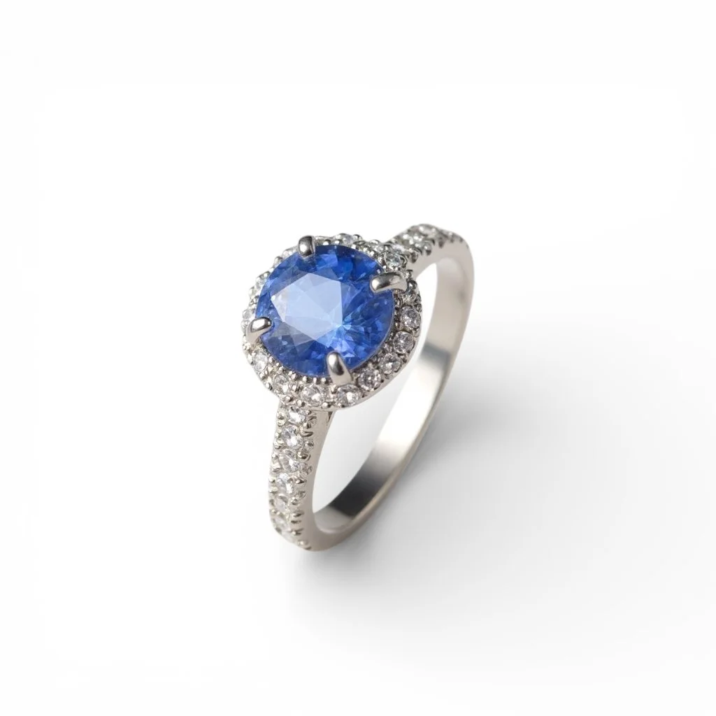 Bague Pompadour Saphir et Diamants