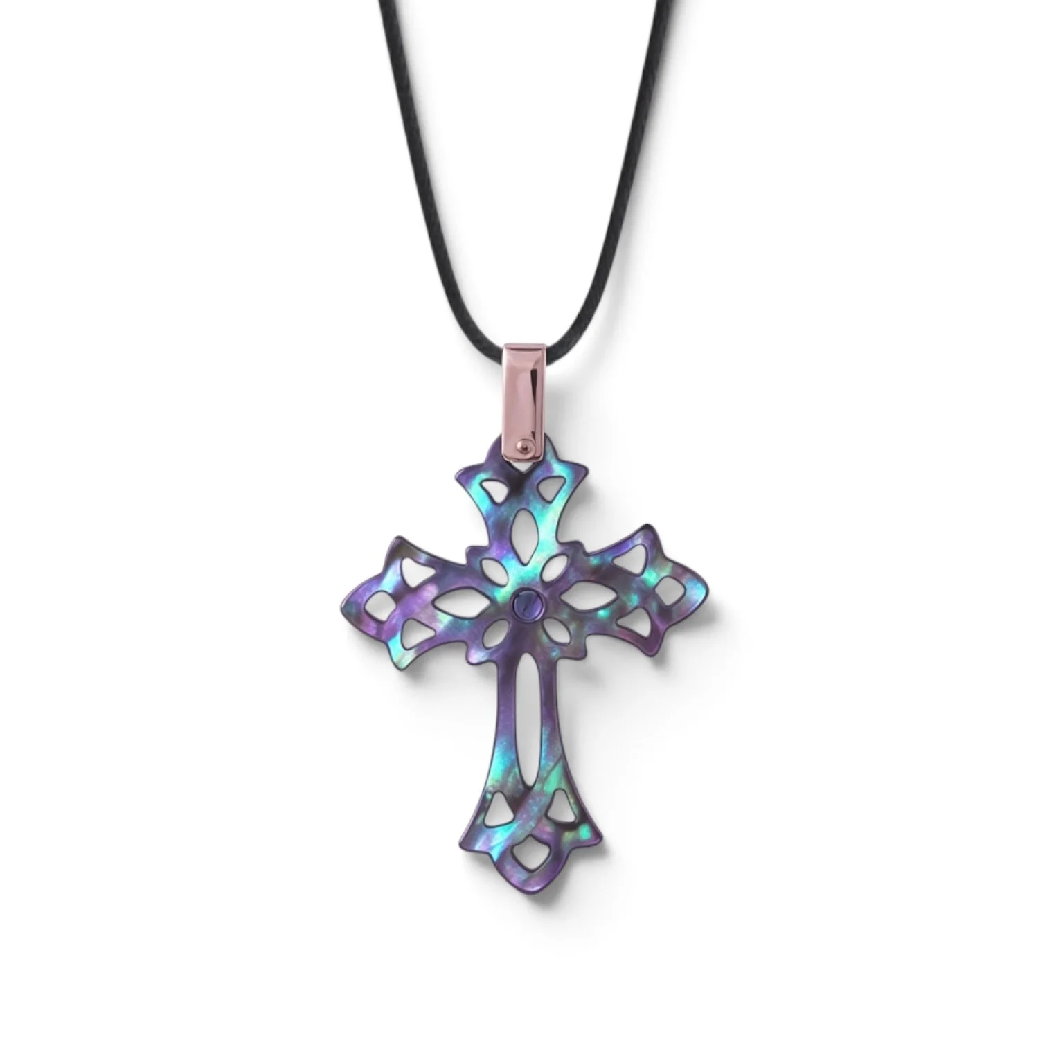Mademoiselle AD, Pendentif ForEverYou Croix Nacre de Tahiti