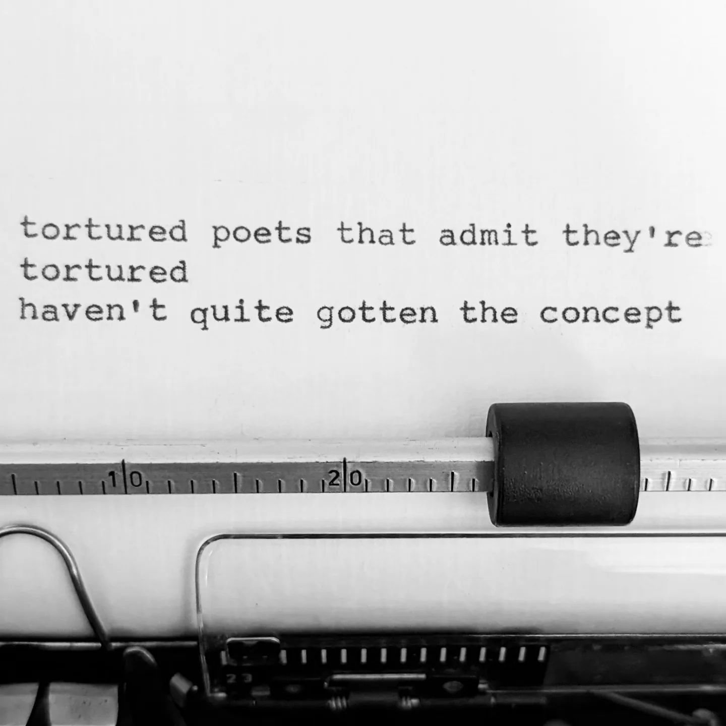 grief isn't unique
but it sells

#nashvilletypewriter 
#typewriter
#irefusetoplayalong