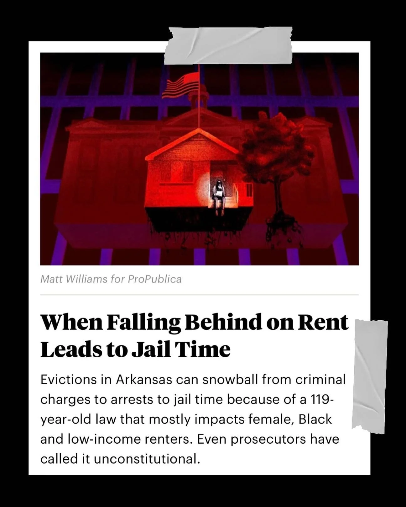 It was bad enough when Jazmon Allen lost her waitressing job in March at a Hot Springs, Arkansas, barbecue restaurant during statewide closures meant to curb the pandemic.
Then after she fell behind on her rent came the shock that only happens to te