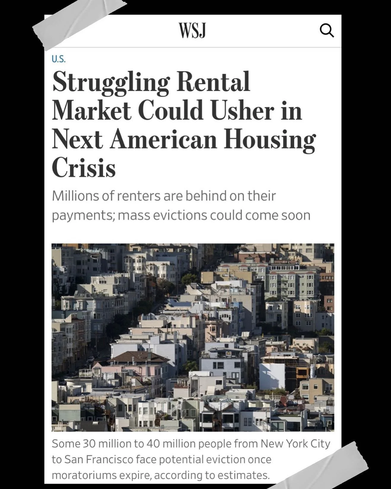 Fallout from missed rent payments is threatening a large number of the U.S. population, as the expiration of eviction bans draws near.
A large number of renters have been unable to pay some or even all of their rent since March, when the pandemic te