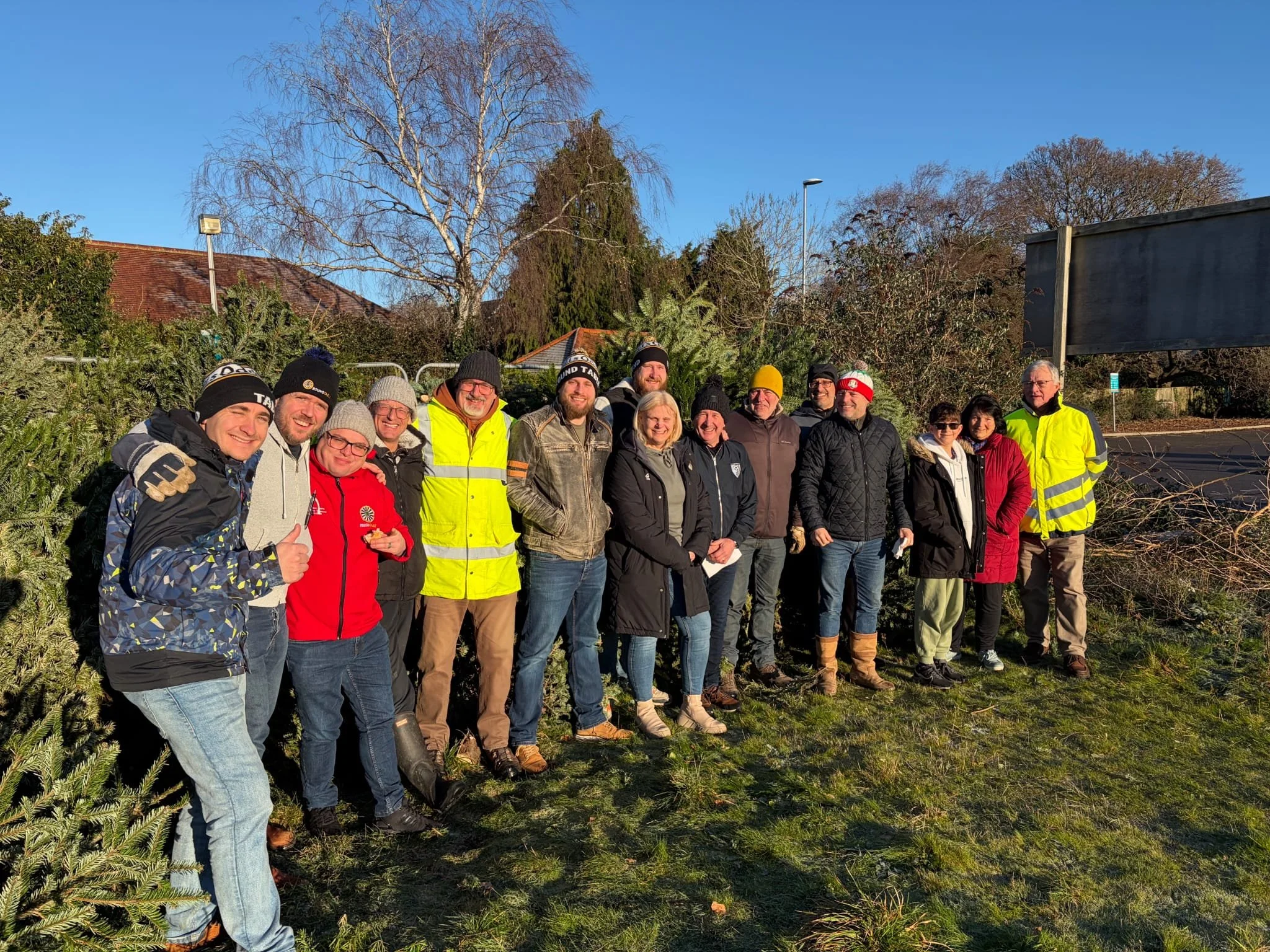 Christchurch Round Table with Christmas Trees