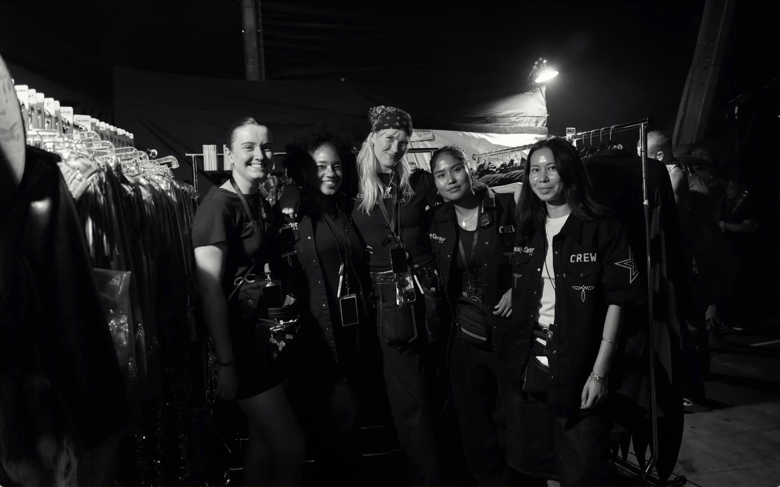 Team Wardrobe backstage on the "Cowboy Carter Tour"