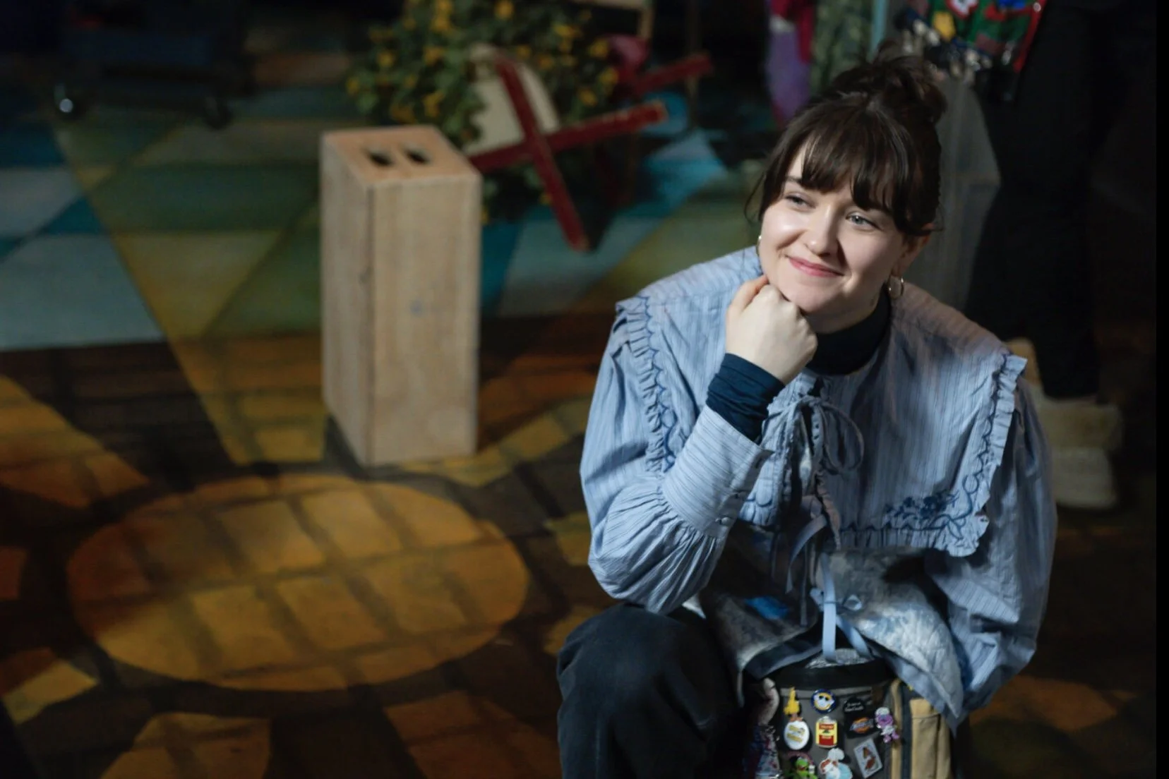 Rose on set of Sesame Street Season 55