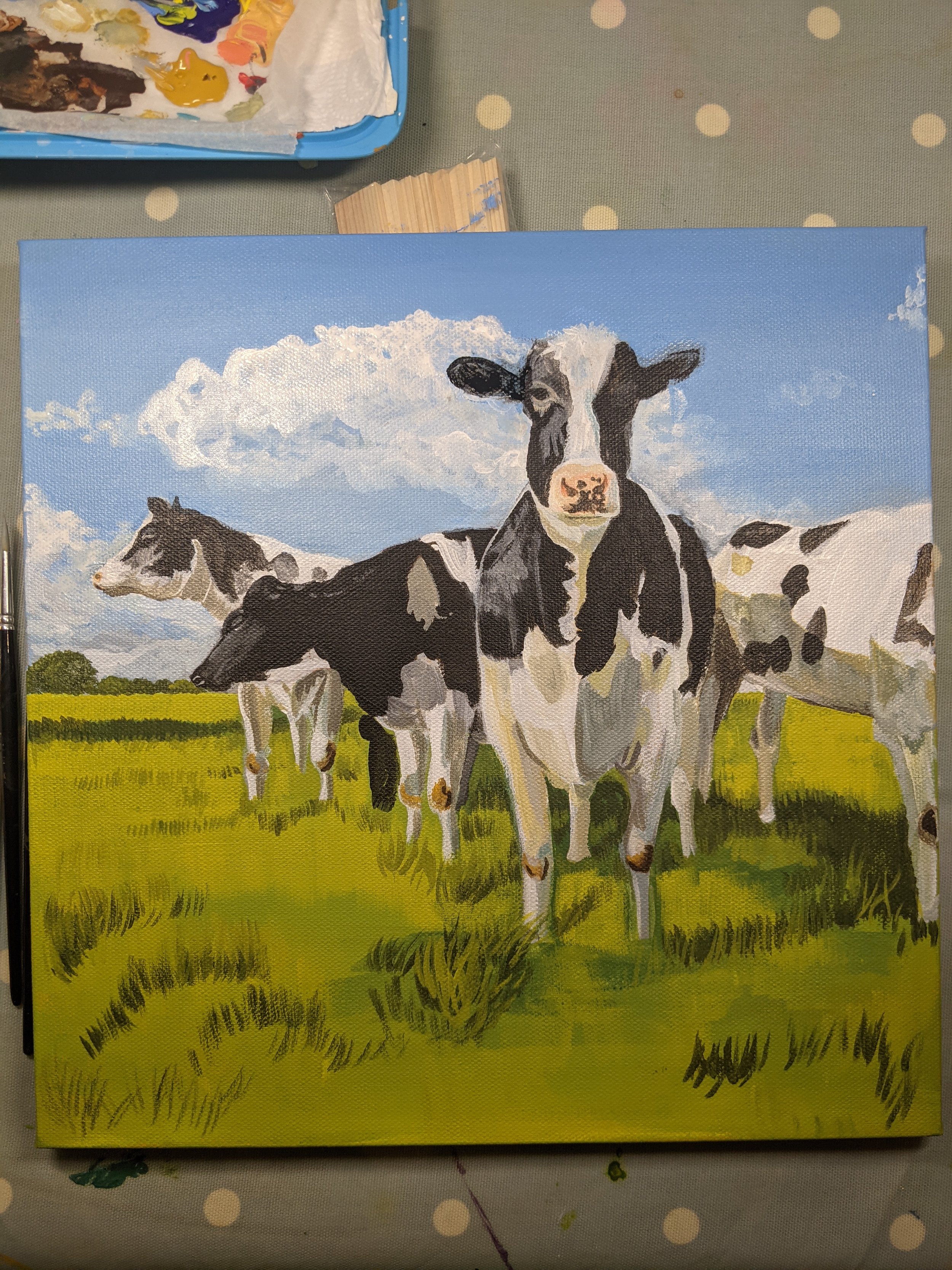 Acrylic Cows 4 week course