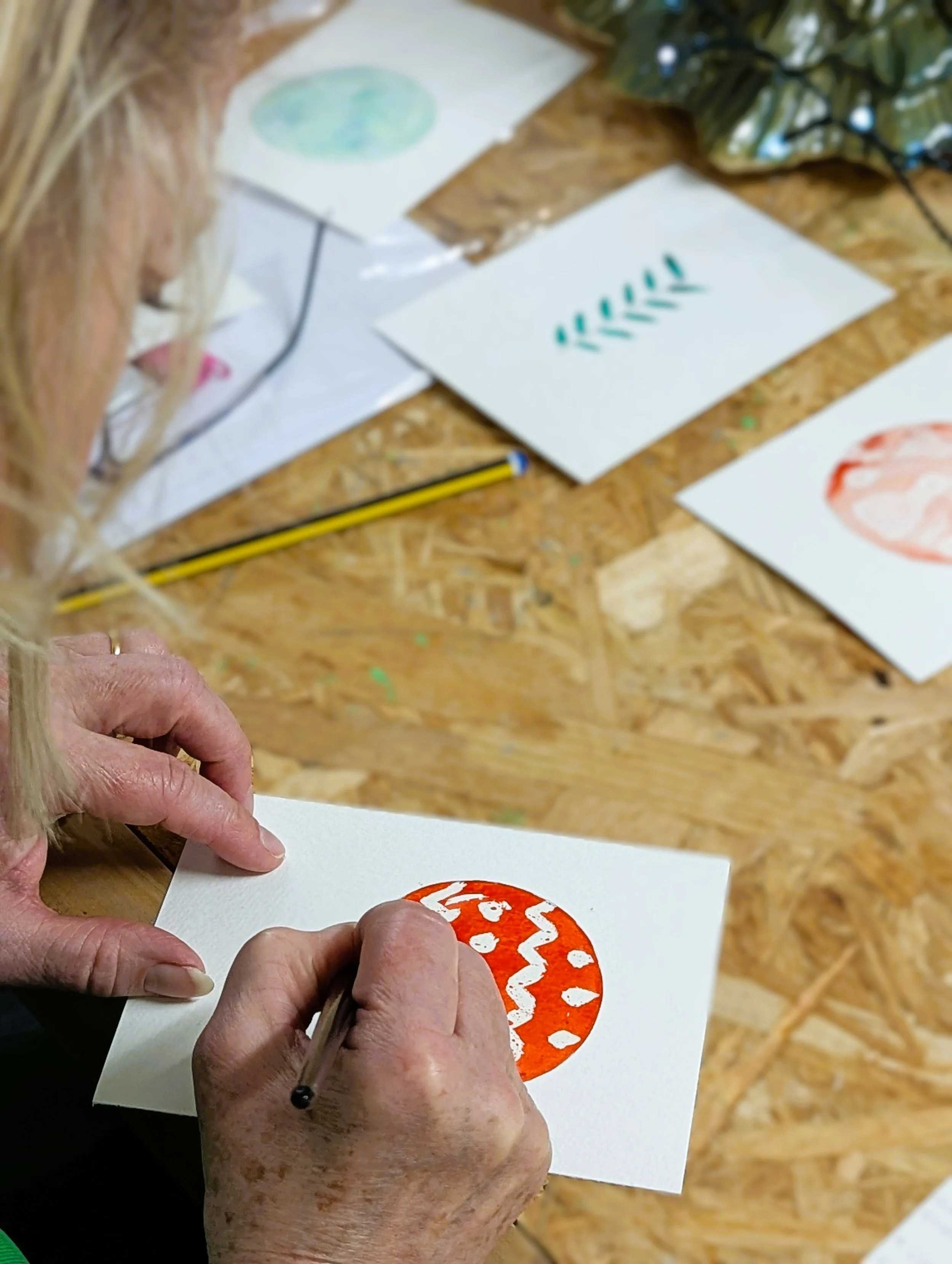 Watercolour Christmas cards @ Stourhead, National Trust