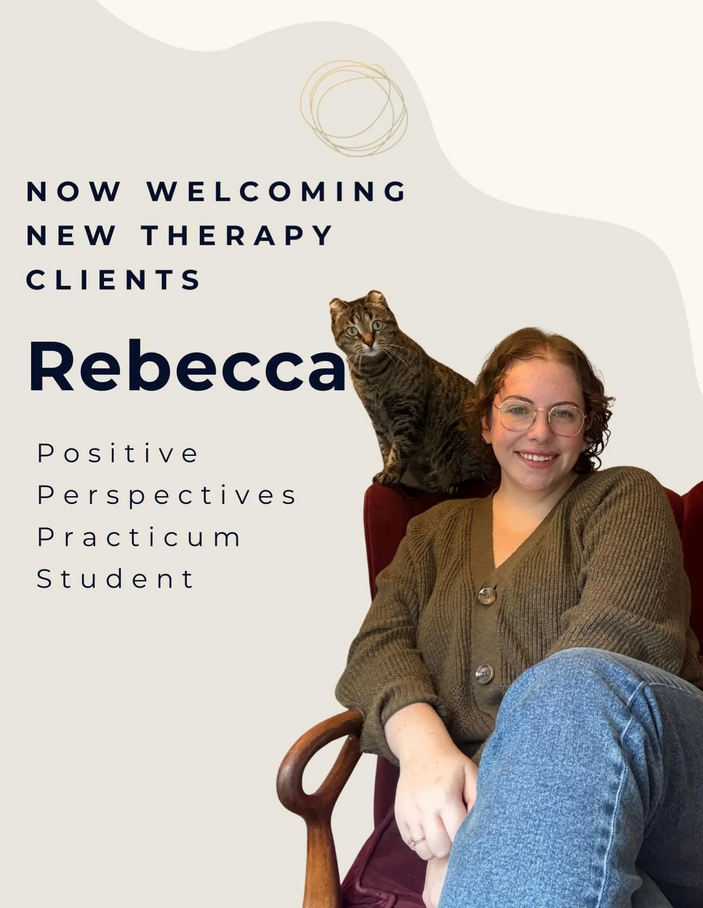 WELCOME @therapywithreb! 🌼✨

Allow us to make introductions...

&ldquo;Hi! My name is Rebecca (she/they) and I&rsquo;m so excited to be joining the Positive Perspectives team as a Master&rsquo;s of Counselling Psychology practicum student!

🌿 I dec