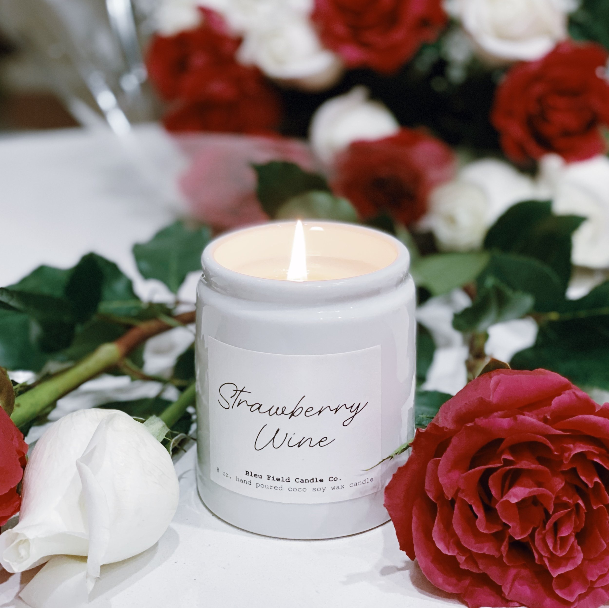 Strawberry Wine Farmhouse Candle 8oz