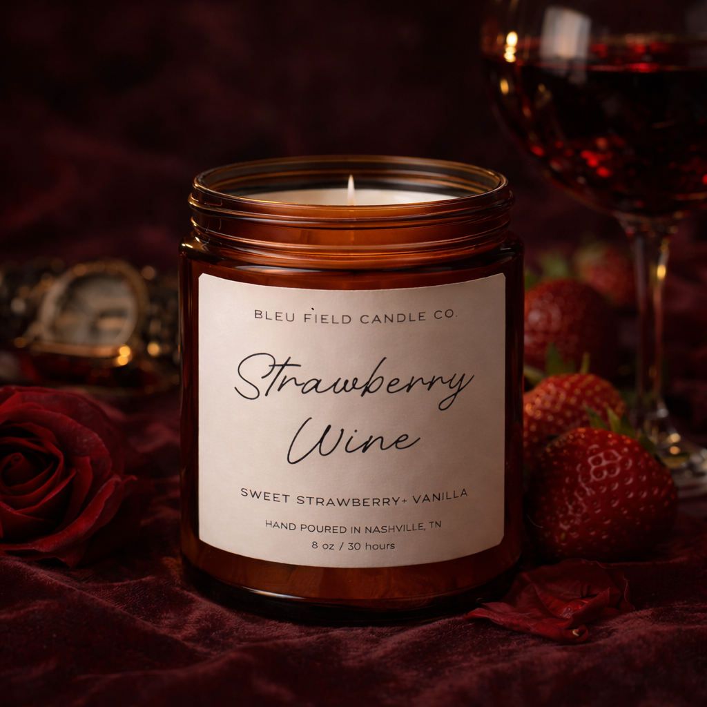 Strawberry Wine Farmhouse Candle 8oz