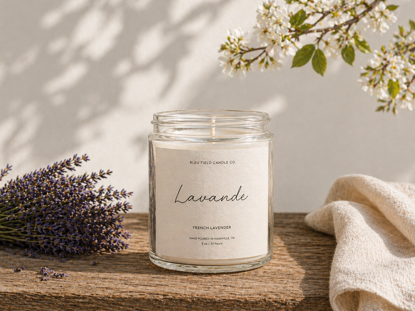 Lavande 8 oz Soy Wax Candle