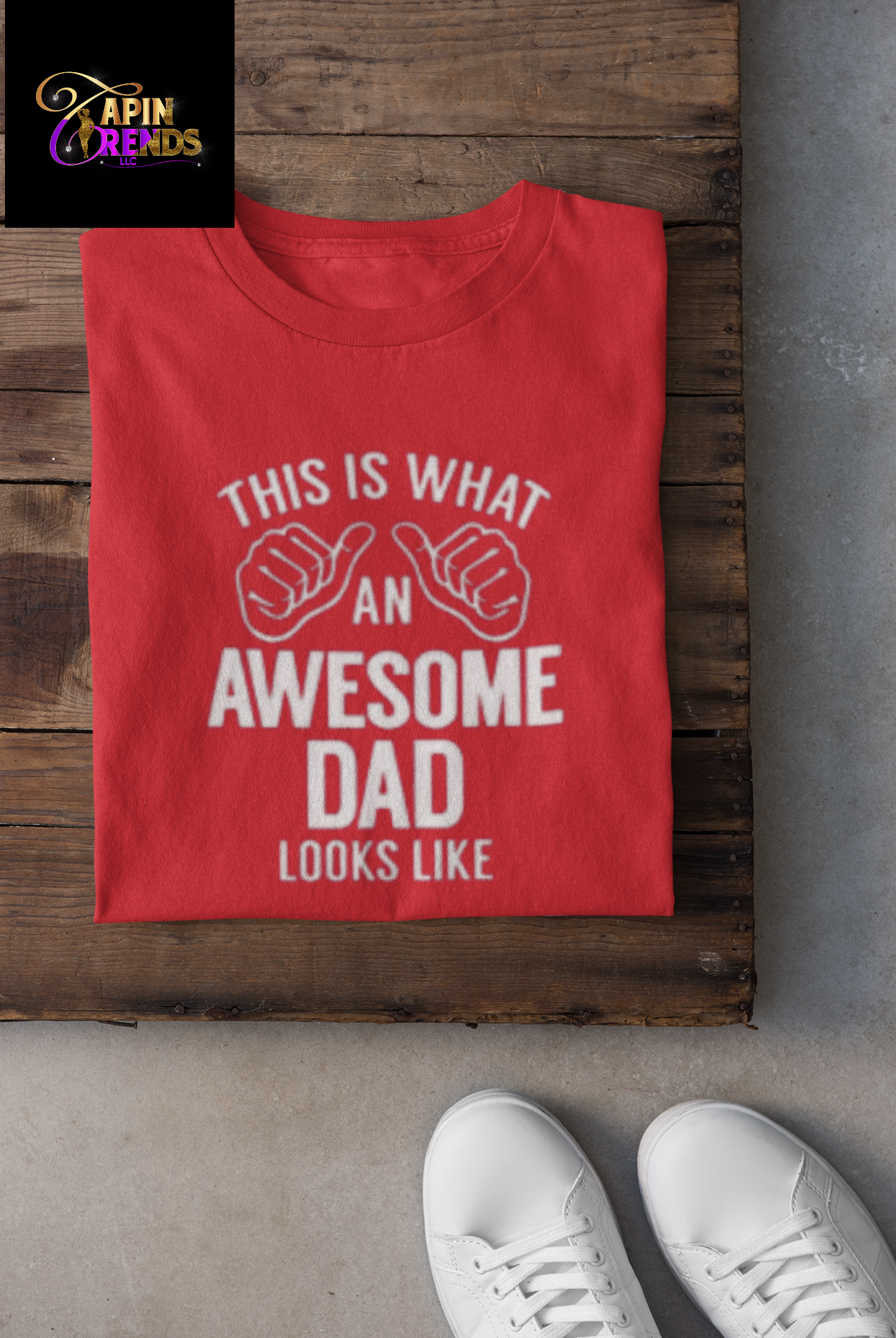This is what an awesome dad looks like t-shirt