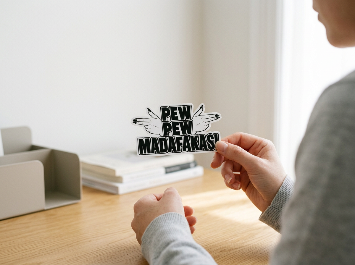 Pew Pew Madafakas Sticker | Funny Sarcastic Sticker