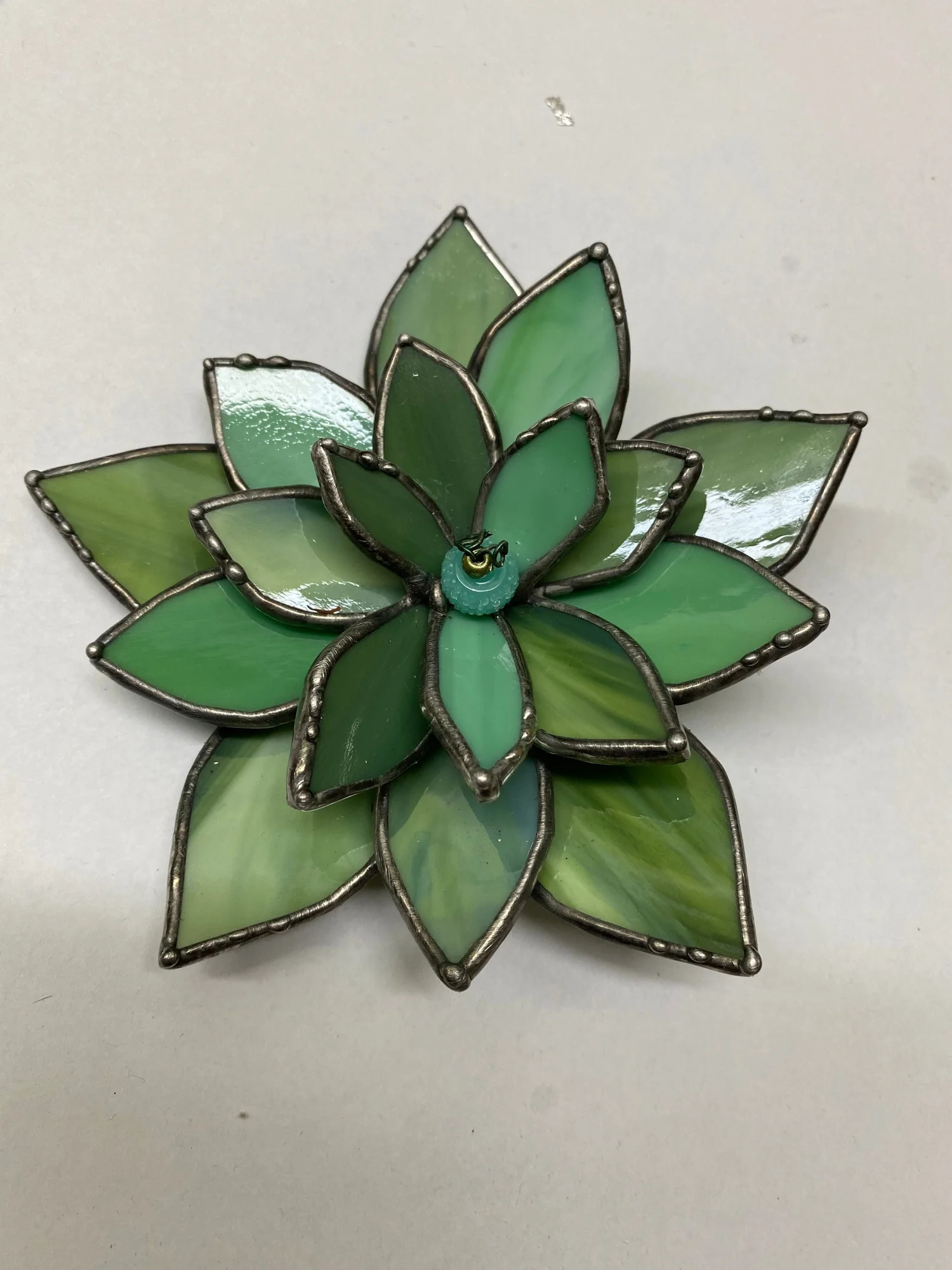 Stained glass succulent  Glass Art Studios