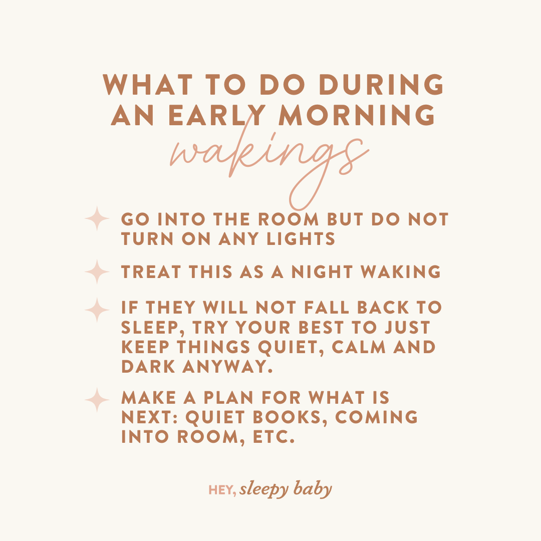 early morning wakings and how to help your baby sleep later in the