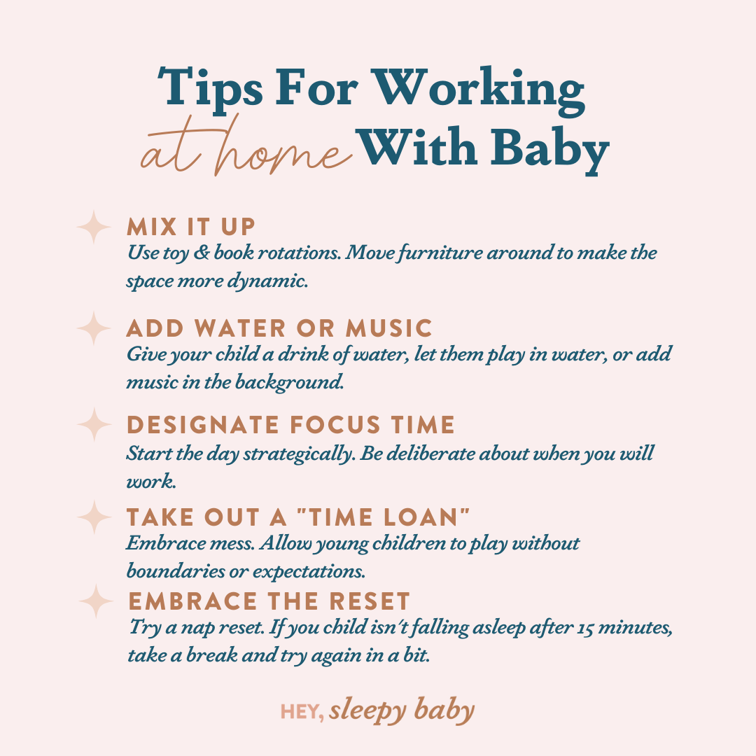 Working form home with a baby or toddler